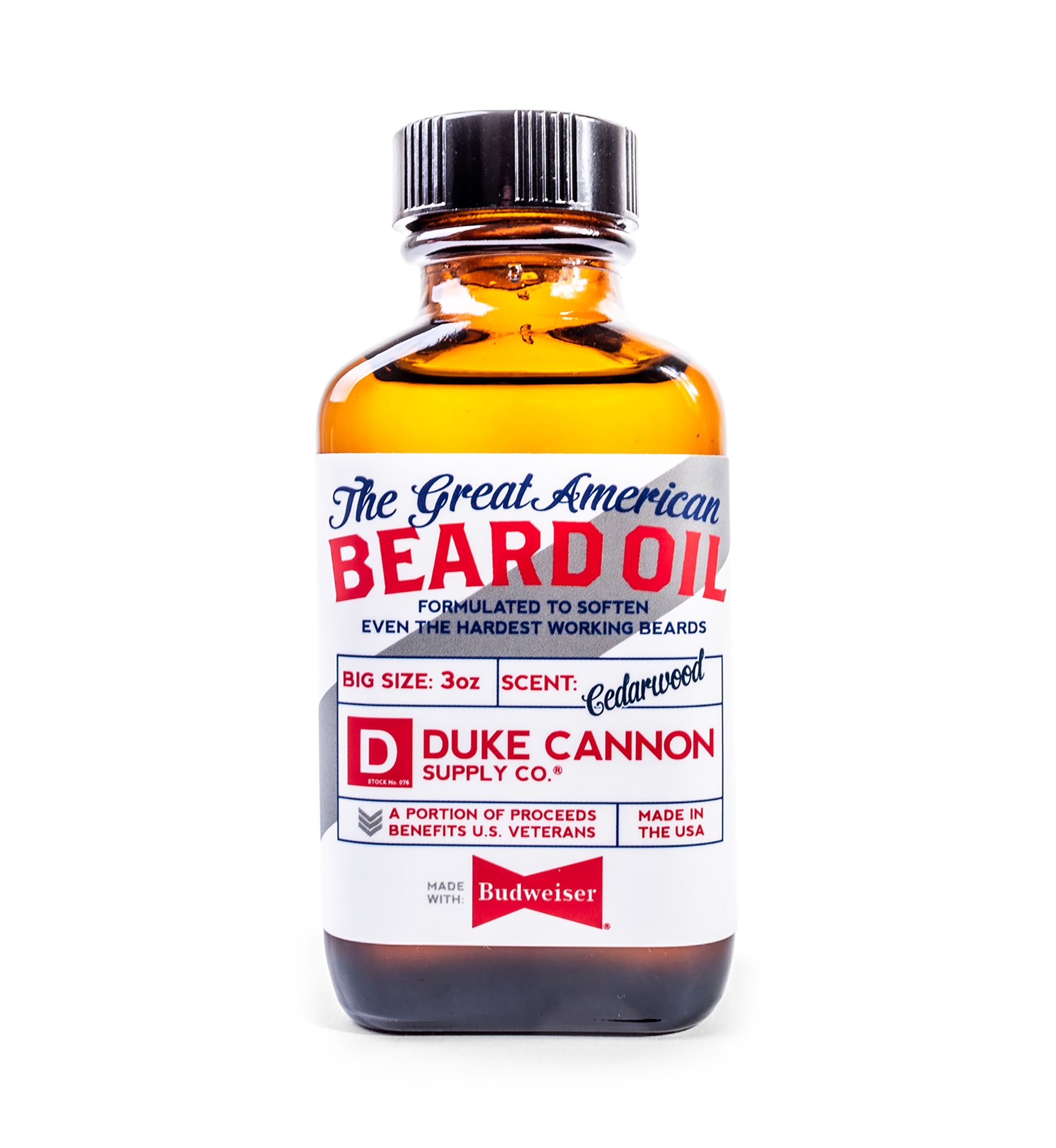 Great American Beard Oil with Budweiser Beer
