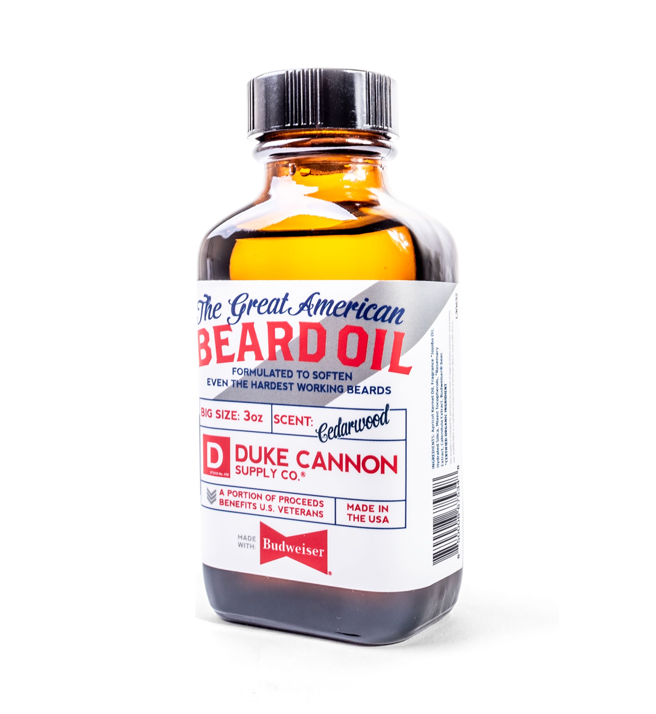 Great American Beard Oil with Budweiser Beer