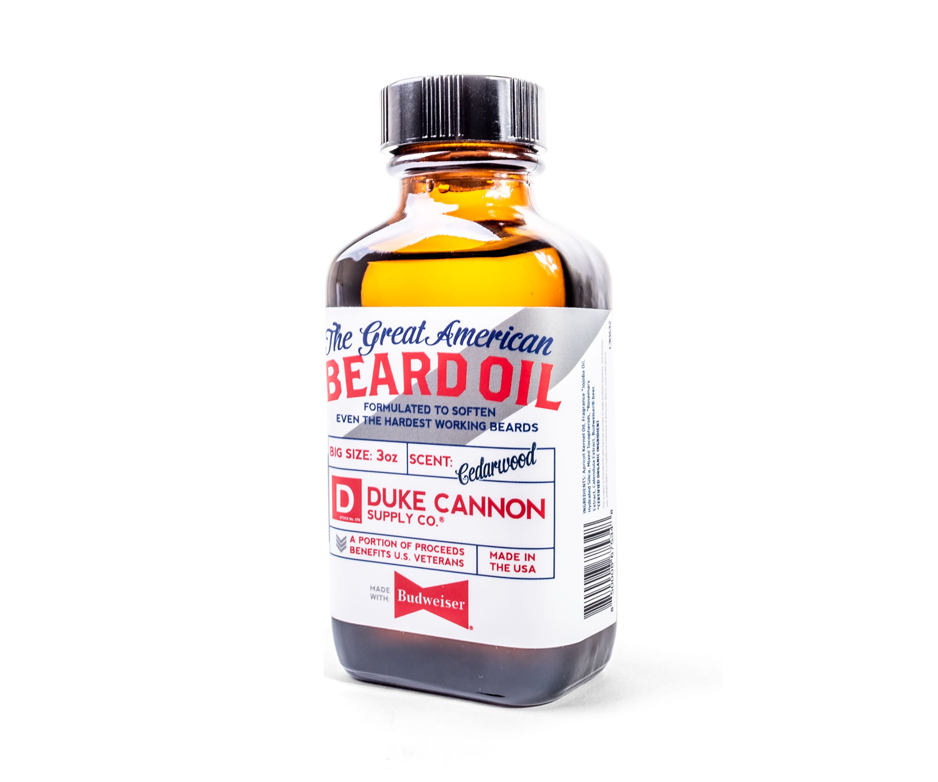Great American Beard Oil with Budweiser Beer
