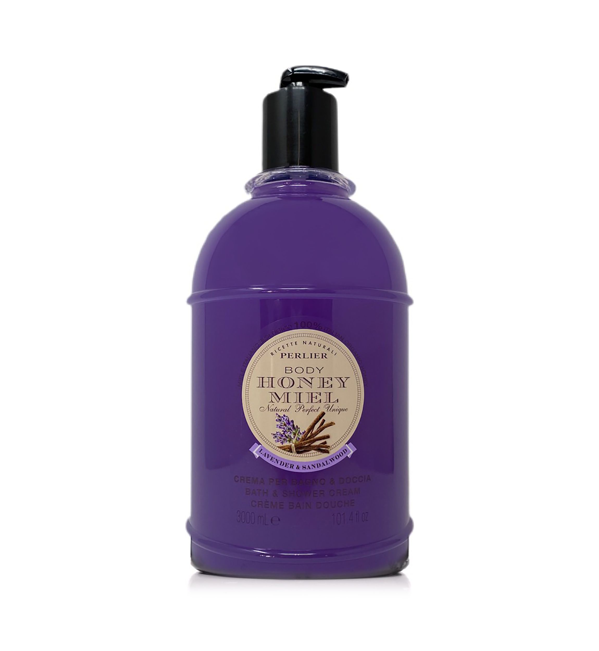 Honey + Lavender & Sandalwood Bath Cream - Jumbo Size 