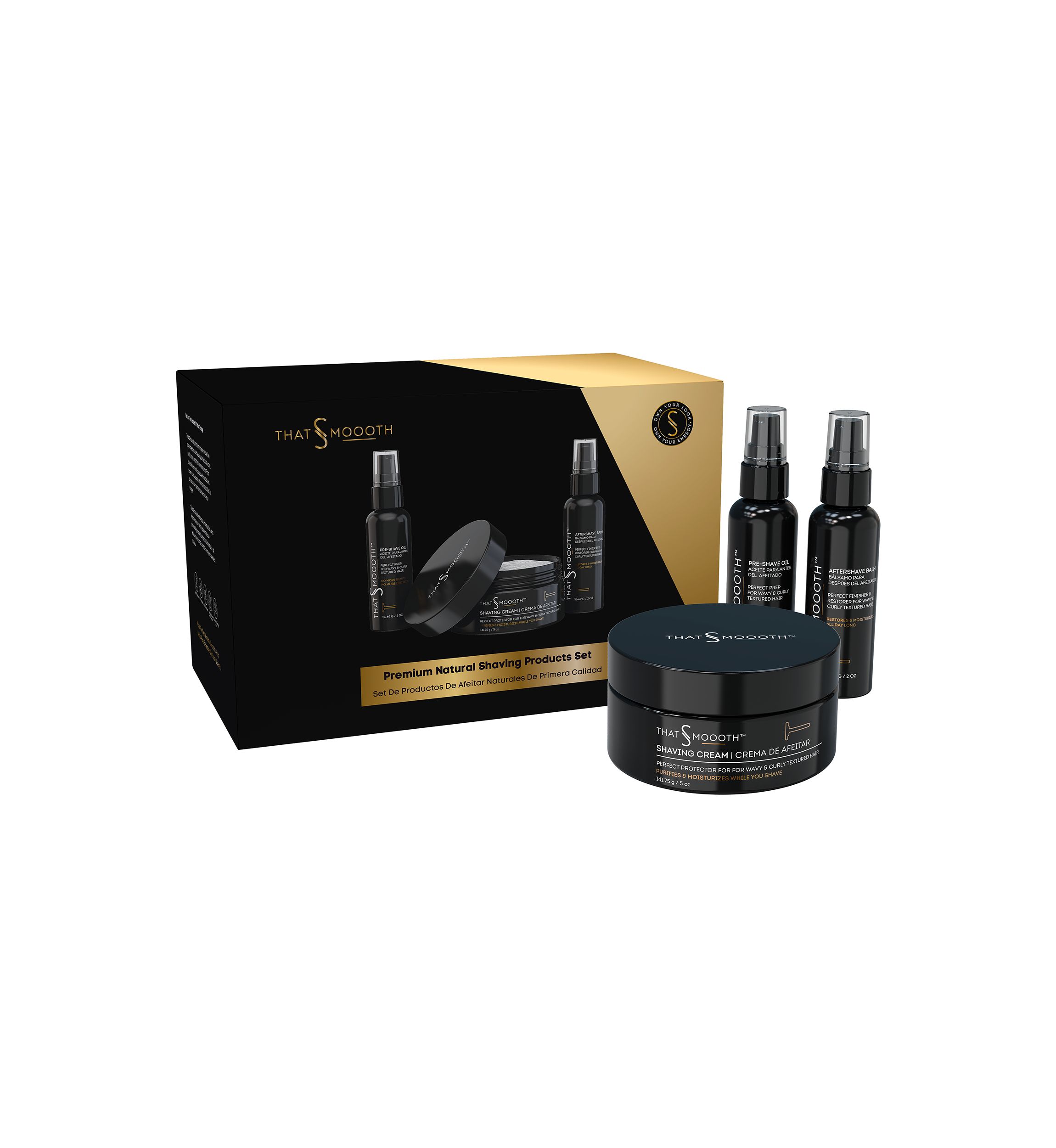 Premium Natural Shaving Products Set 