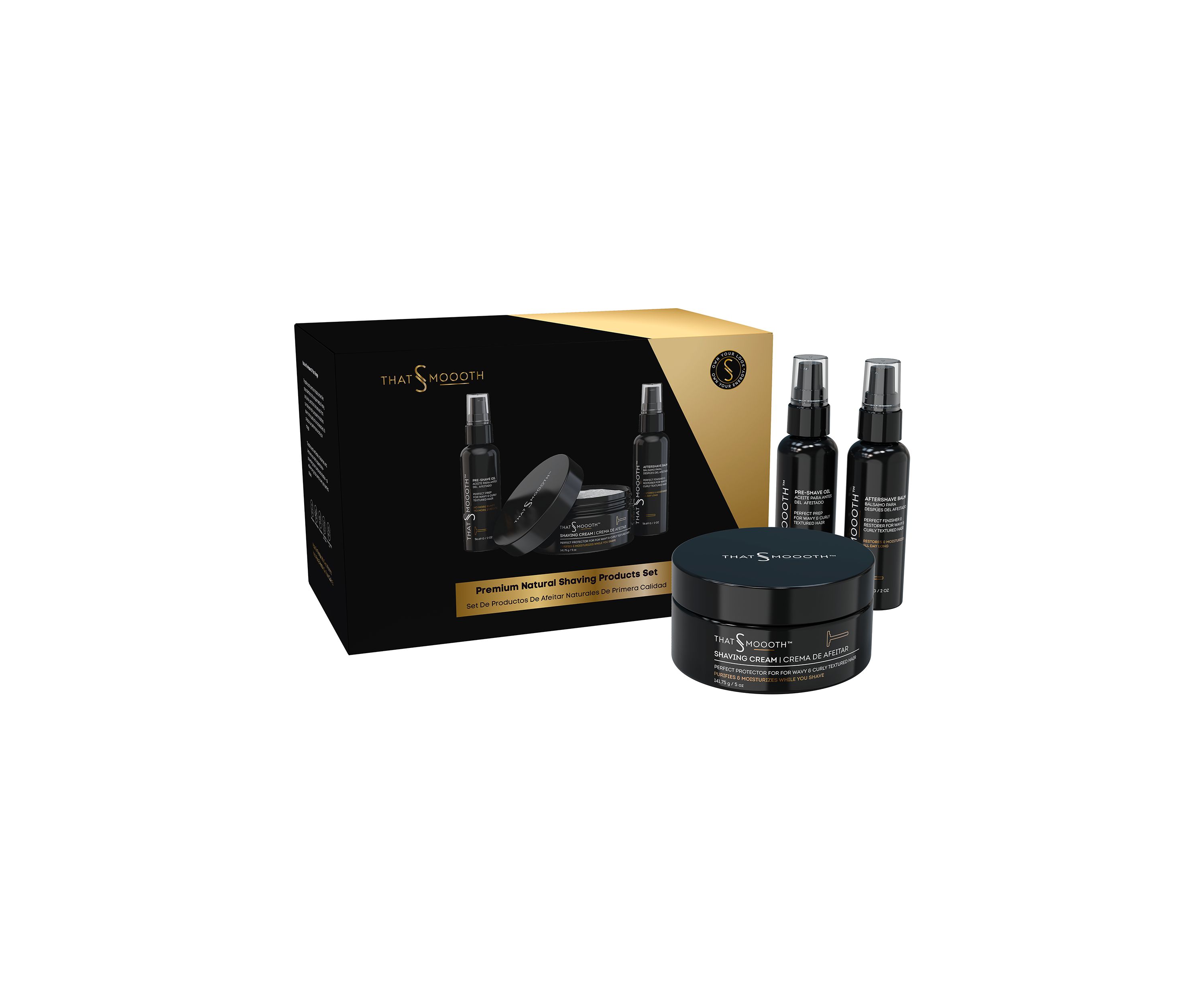 Premium Natural Shaving Products Set 