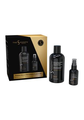 That's Smoooth Men's Premium Natural Skincare & Beard Products Set