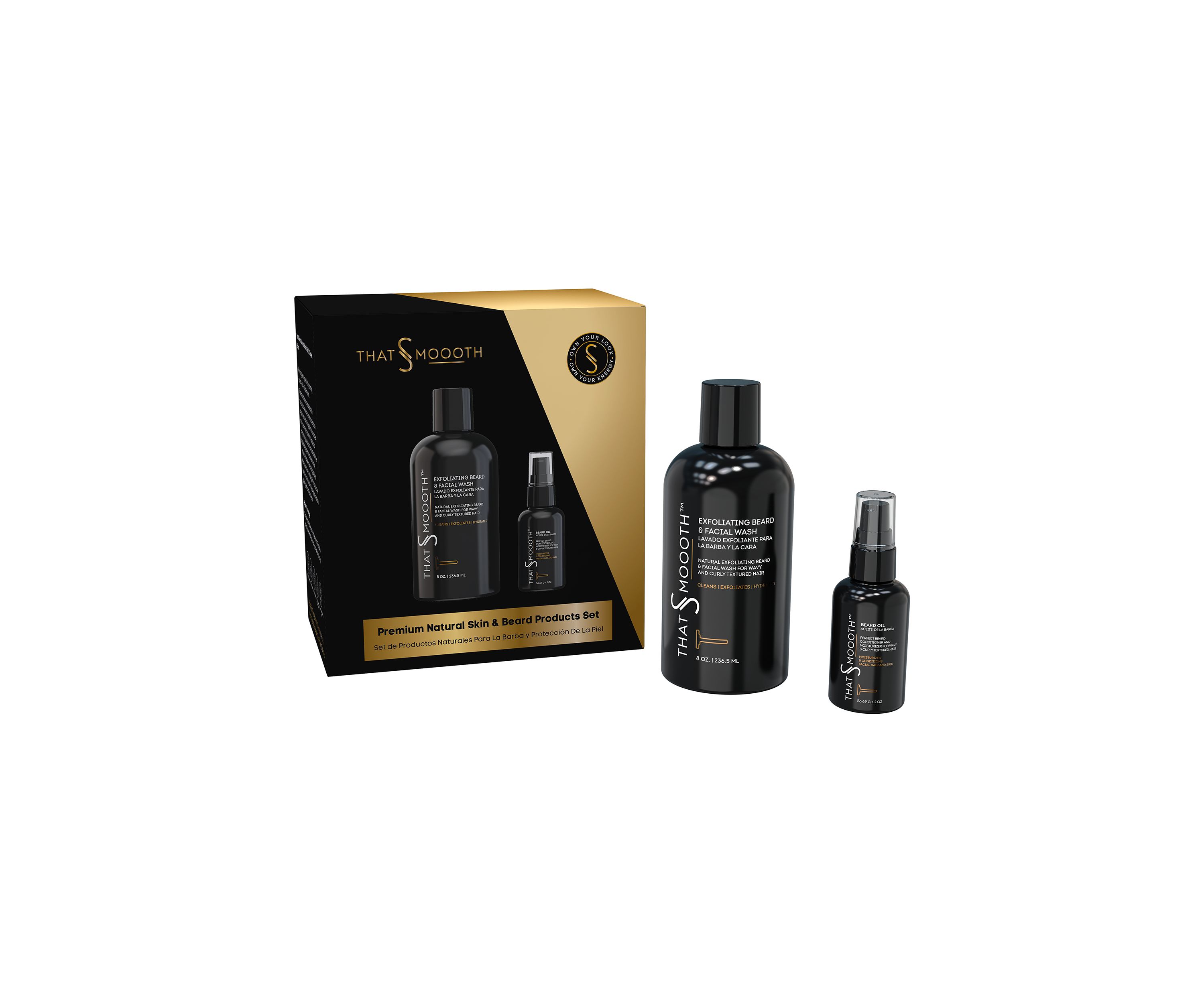 Premium Natural Skincare & Beard Products Set