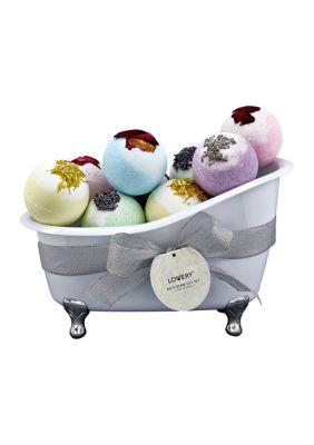 Lovery Bath Bombs Gift Set - 10 X-Large Bath Fizzies with Shea & Coco Butter
