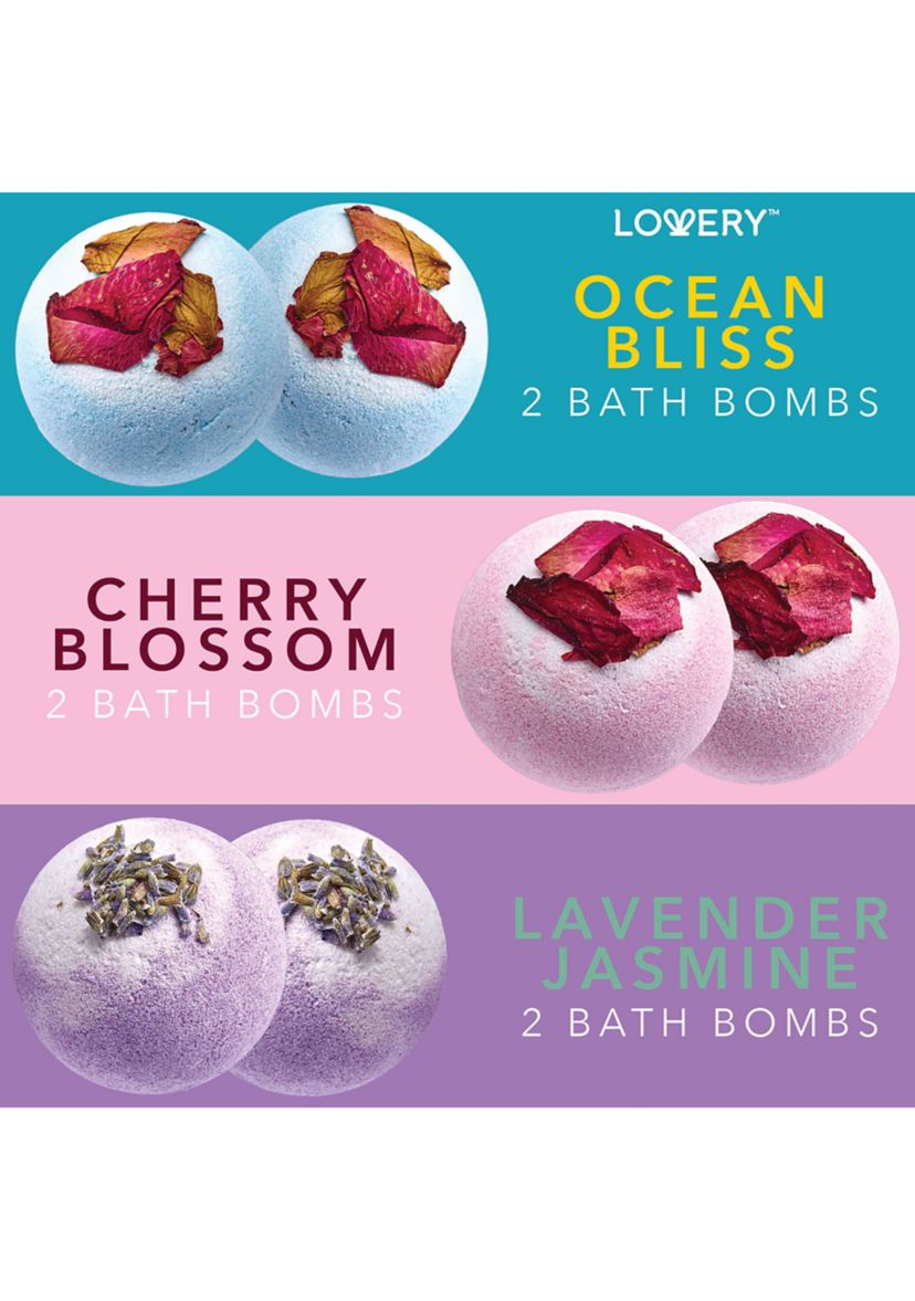 Lovery Bath Bombs Gift Set - 10 XL Bath Fizzies with Shea & Coco Butter