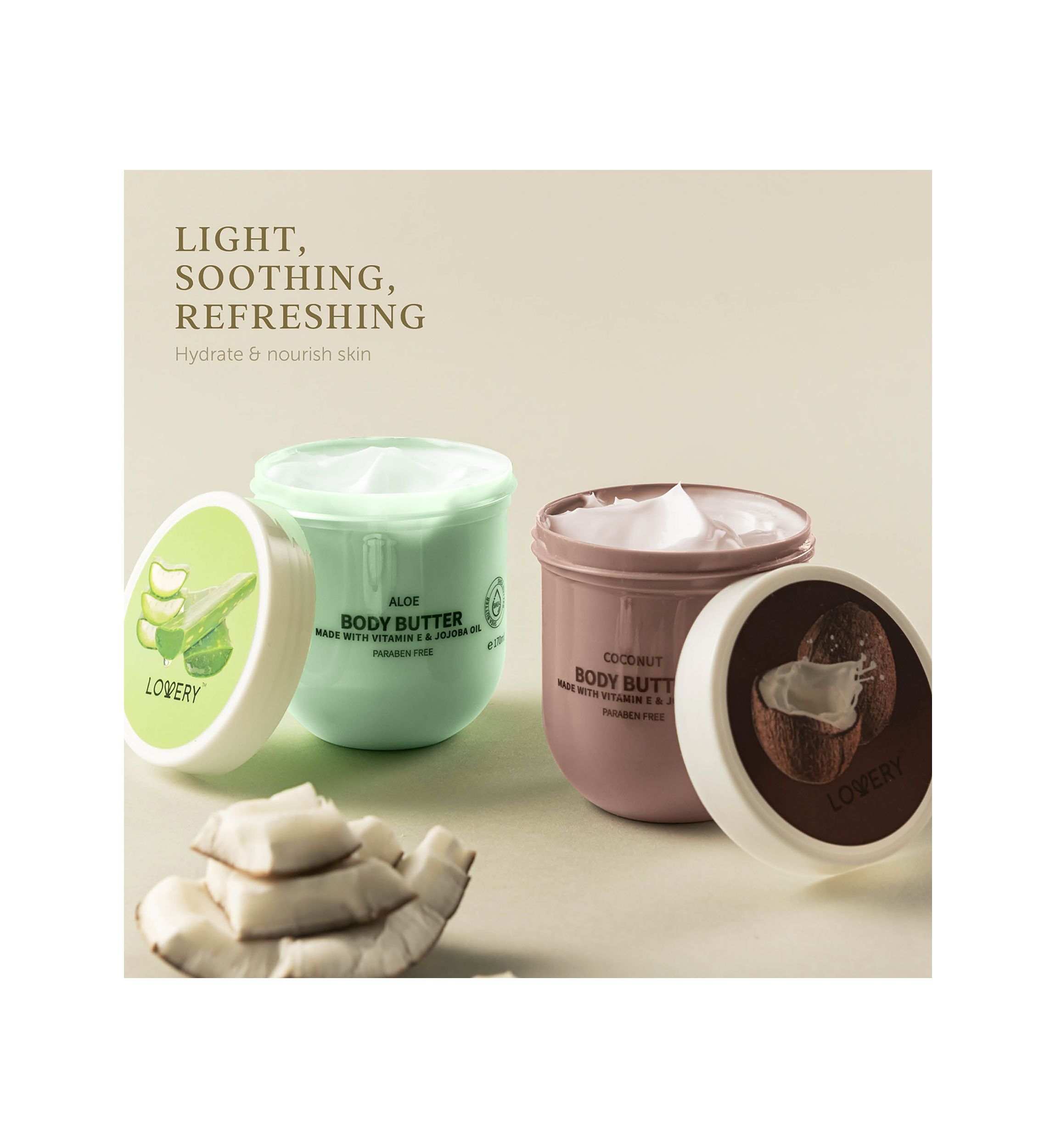 Lovery Whipped Body Butter Scented Body Lotion Set - 36 Ounces with Shea Butter