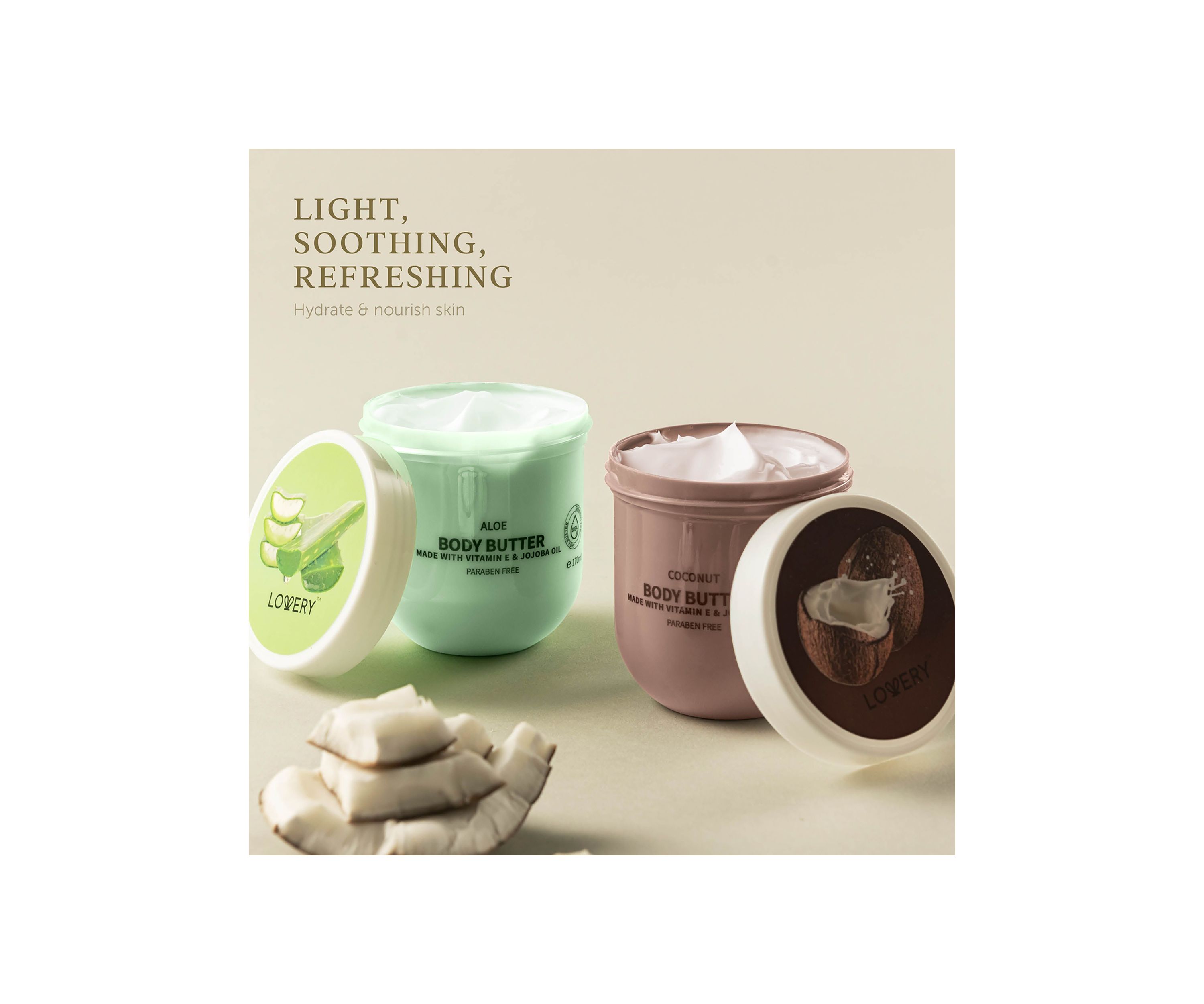 Lovery Whipped Body Butter Scented Body Lotion Set - 36 Ounces with Shea Butter