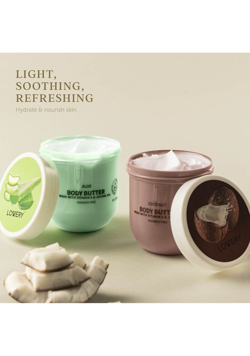 Lovery Whipped Body Butter Scented Body Lotion Set - 36 Ounces with Shea Butter