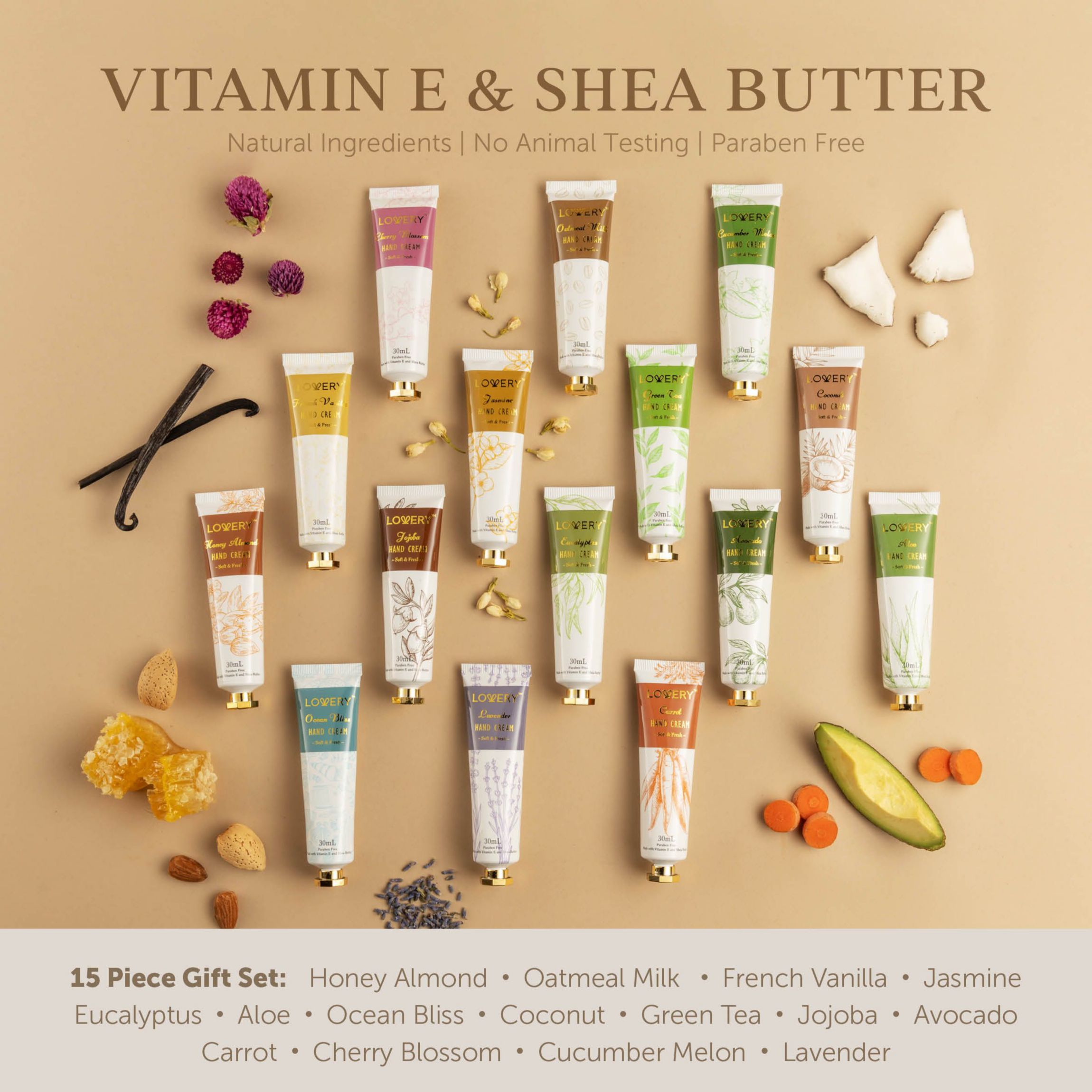 Lovery Aromatherapy Lotion Home Spa Gift Box - Hand Cream Set
