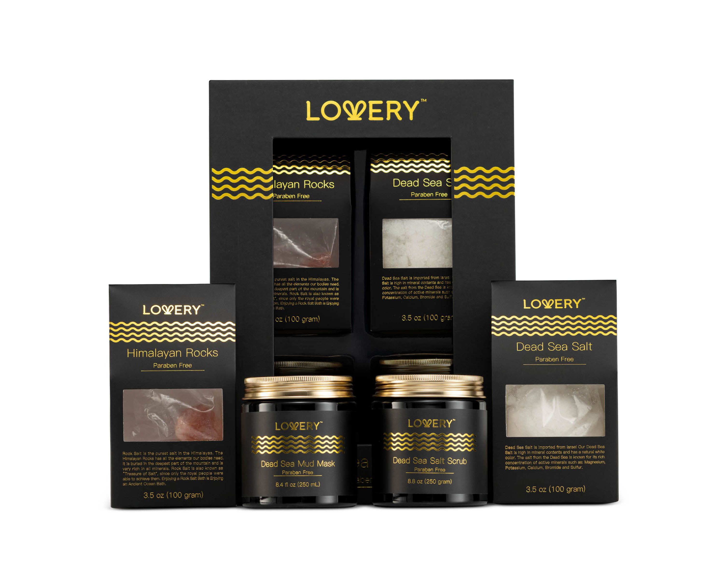 Lovery Dead Sea Minerals Spa Gift Box For Women & Men - Self Care Kit