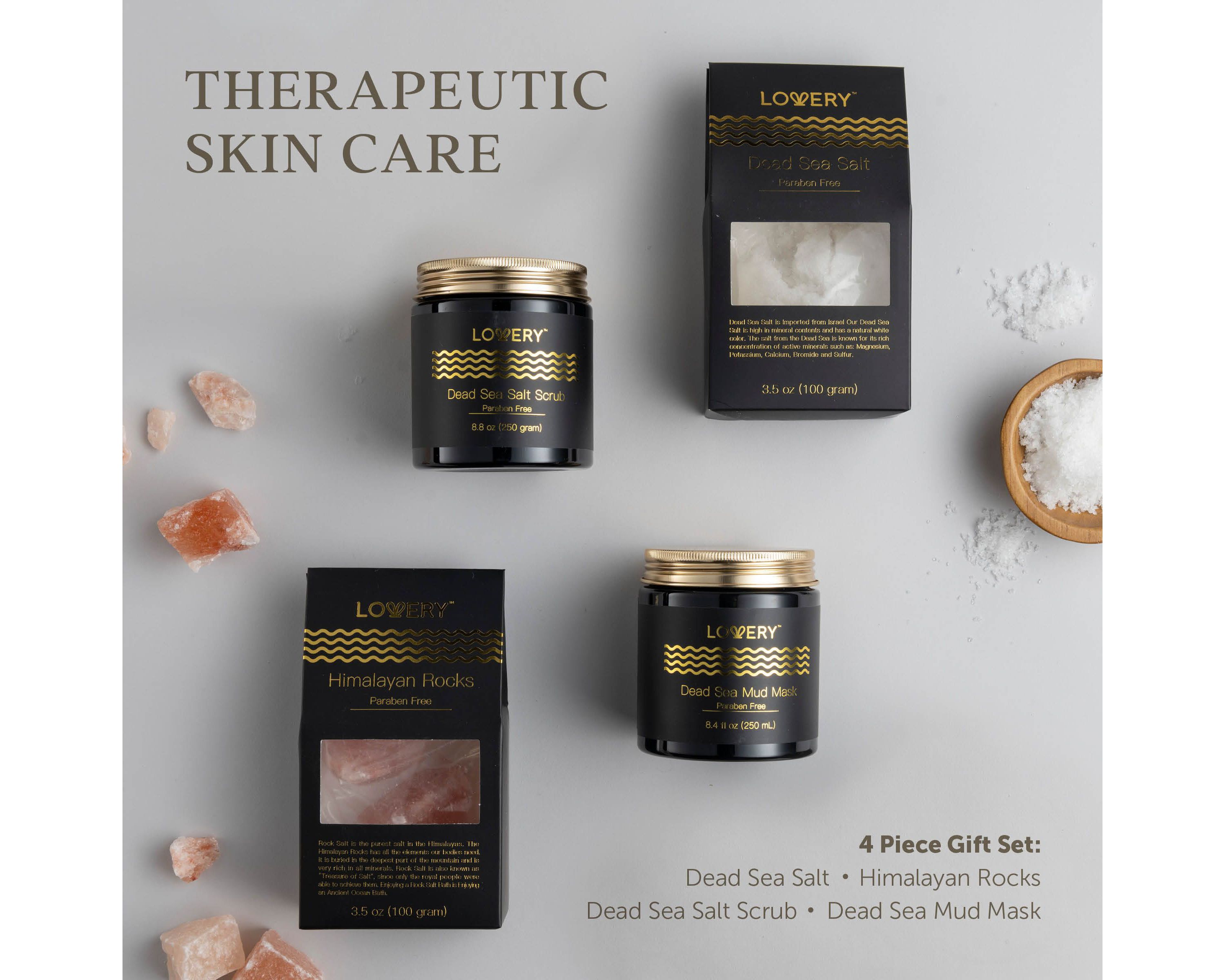 Lovery Dead Sea Minerals Spa Gift Box For Women & Men - Self Care Kit