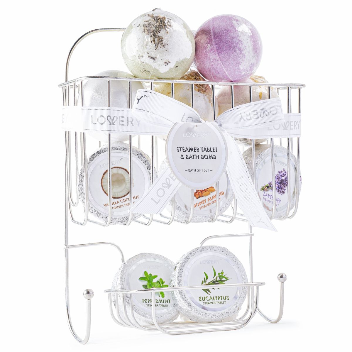 Essential Oil Shower Steamer and Bath Bomb Set - 11 Pieces