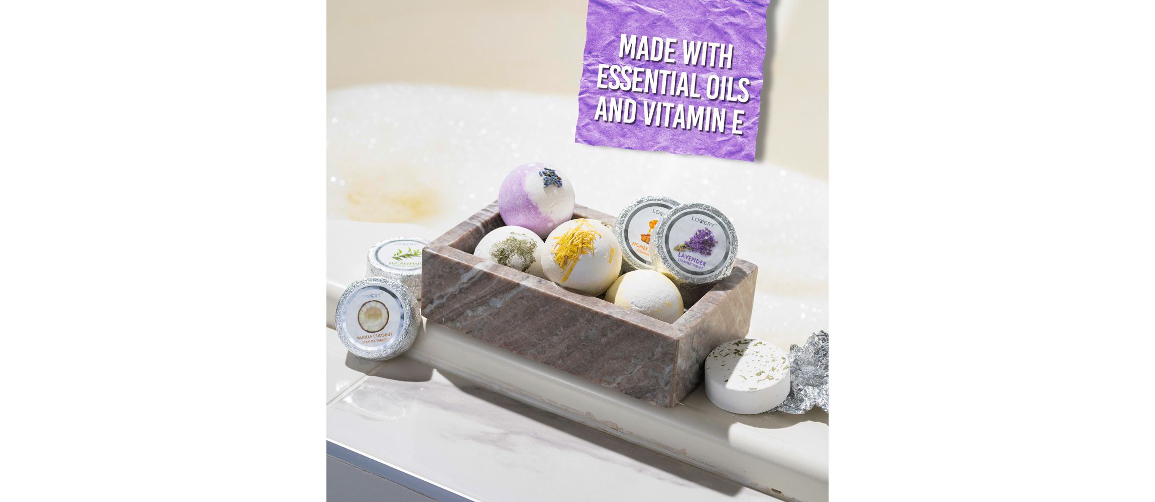Essential Oil Shower Steamer and Bath Bomb Set - 11 Pieces