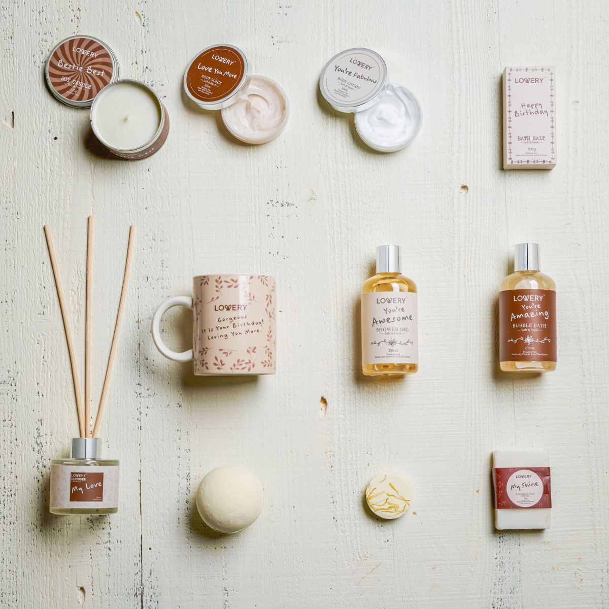 Birthday Gift Basket, Bath and Spa Gift Set for Women, Luxury Birthday Spa Gift Box