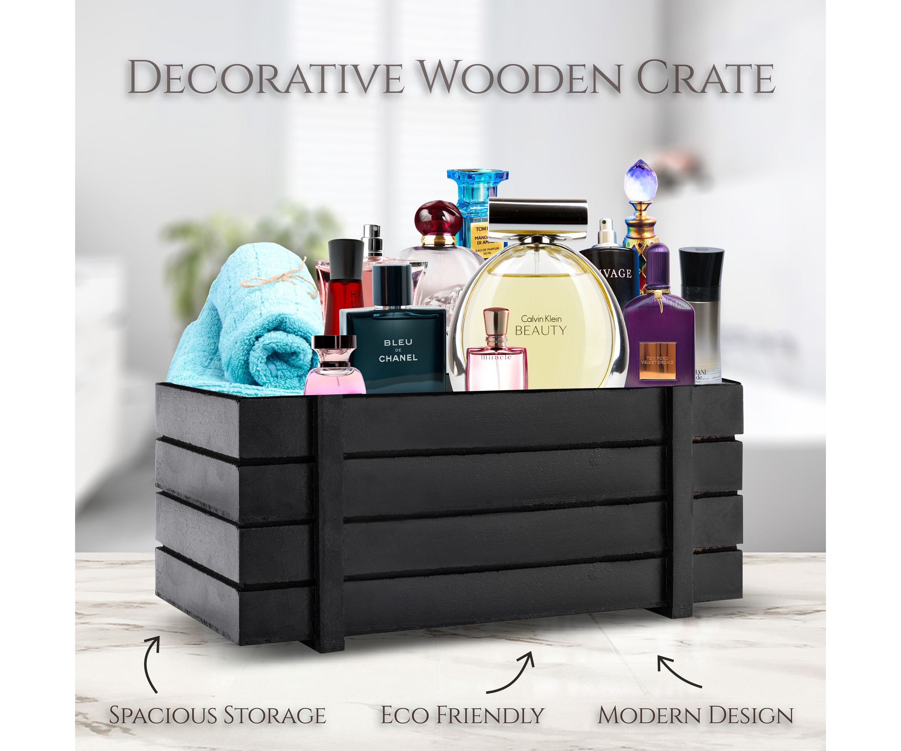 Luxury Spa Kit for Men - Sandalwood & Oak Scented Bath Gift Set & Shower Basket