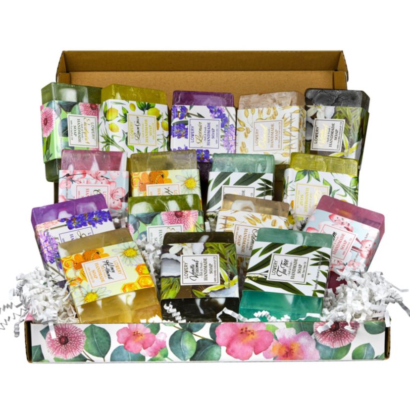 Handmade Soap Set - 8 Piece Variety Pack Luxury Bath Soap Gift Box