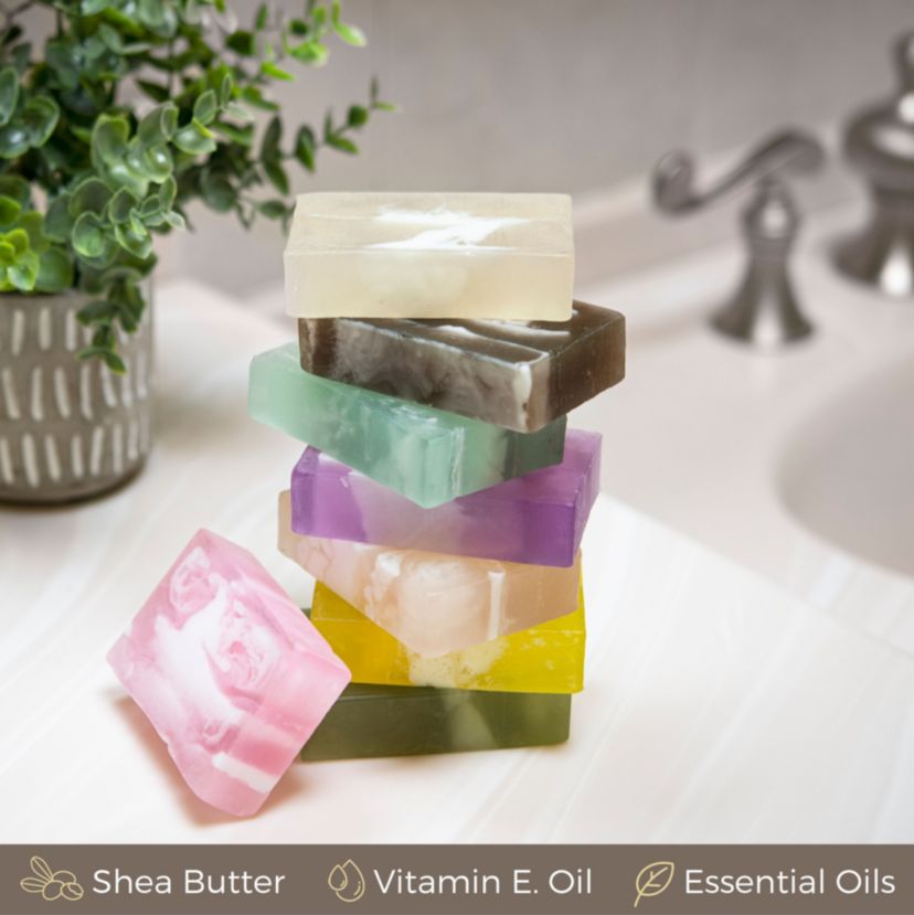 Handmade Soap Set - 8 Piece Variety Pack, Luxury Bath Soap Gift Box