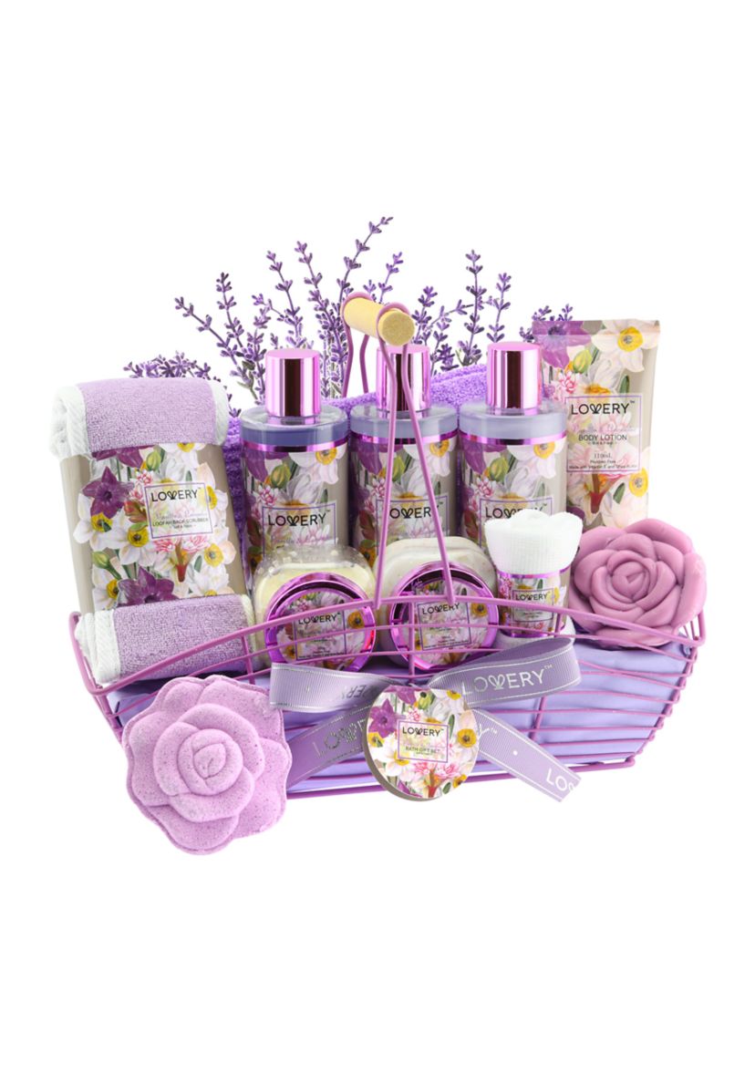 Vanilla Lavender Bath and Body Gift Basket