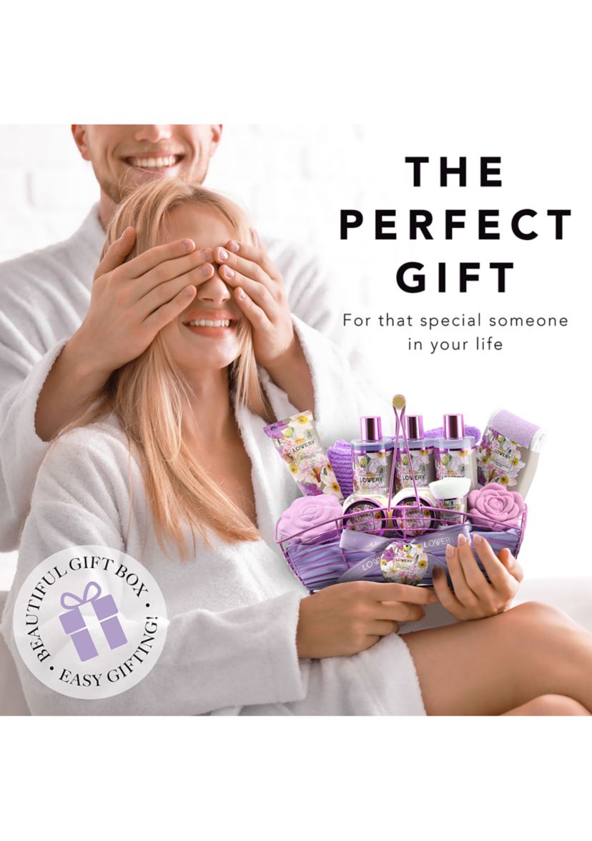 Vanilla Lavender Bath and Body Gift Basket