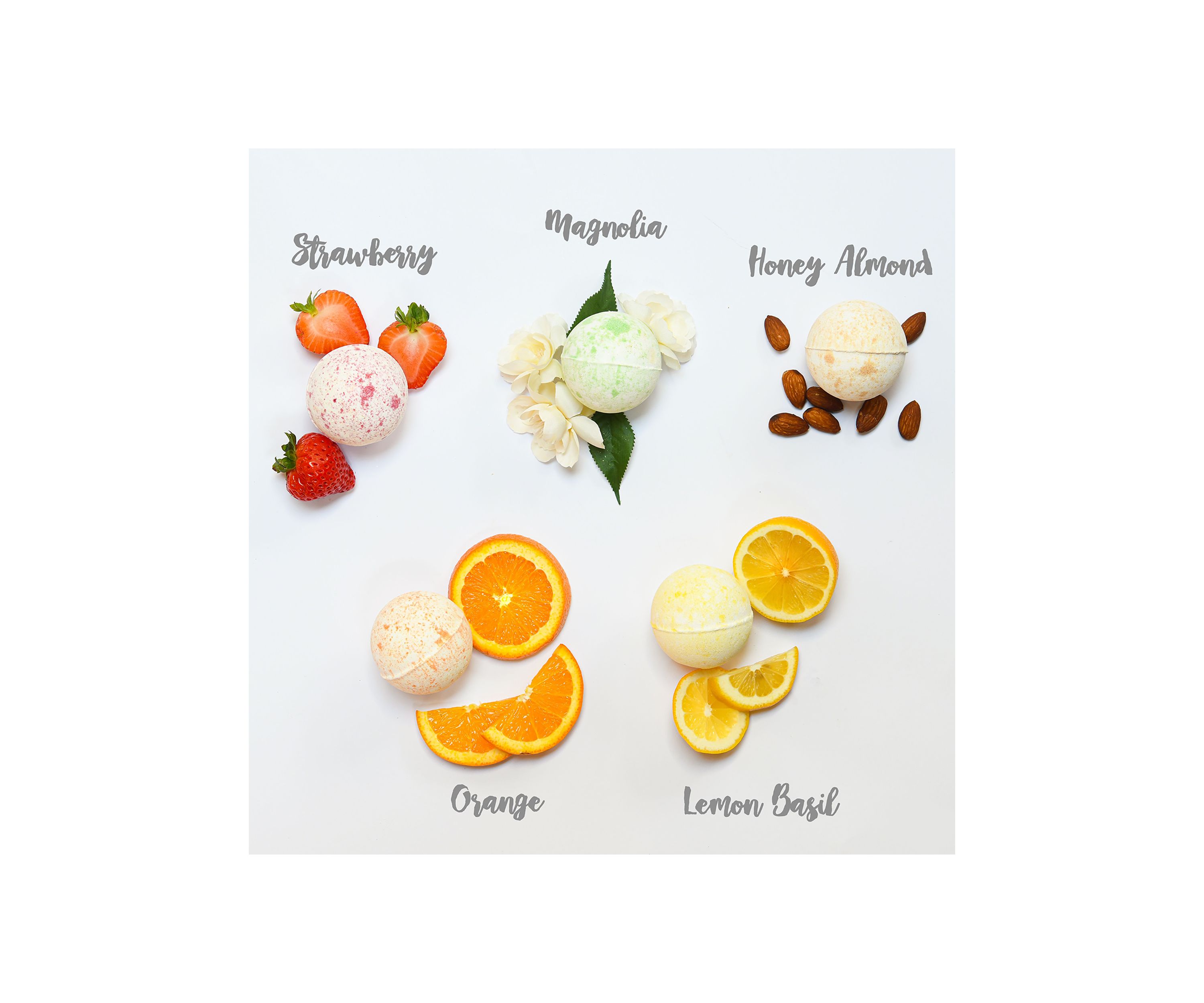 Marble Bath Bombs Set, 9 Handmade Bubble Bombs Gift Box