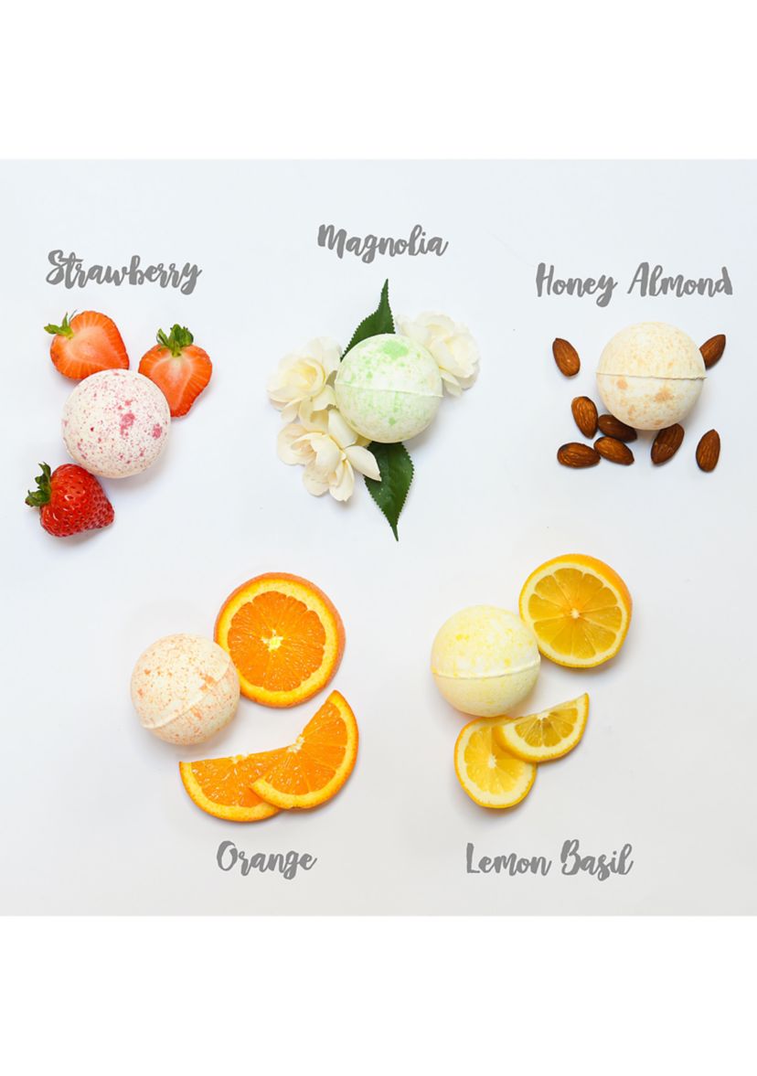 Marble Bath Bombs Set, 9 Handmade Bubble Bombs Gift Box
