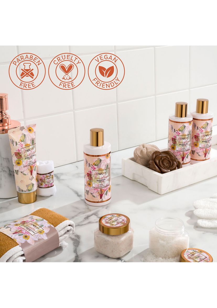 Vanilla Coconut Home Spa Gift Basket