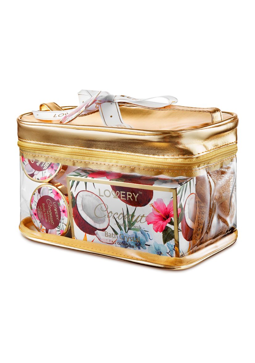 Coconut Bath and Body Kit in a Spa Bag