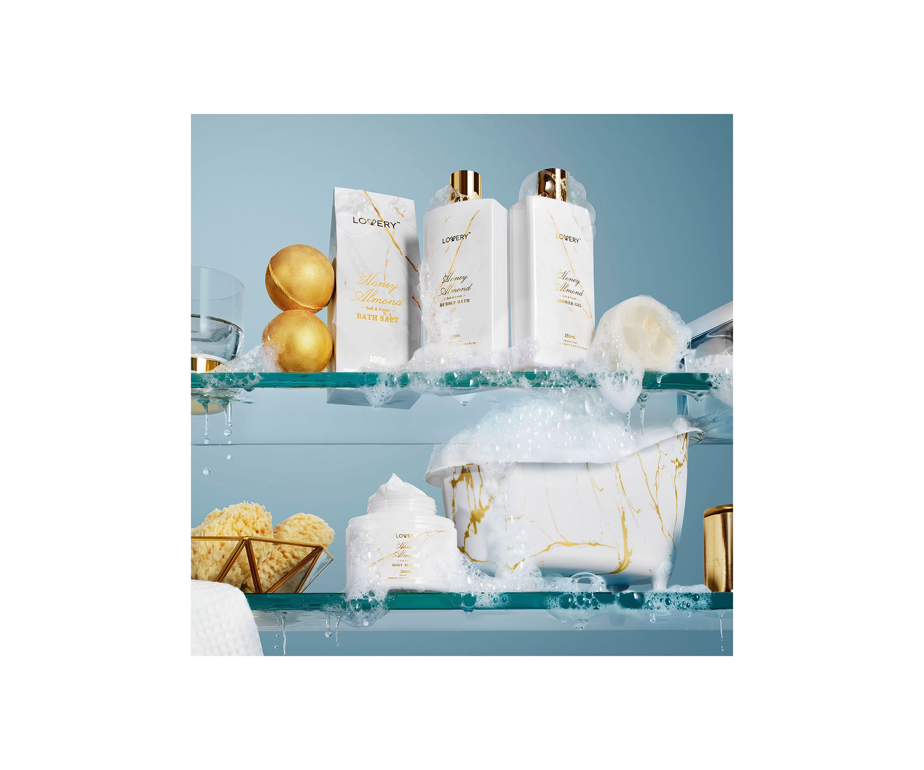 Aromatherapy Spa Gifts, 31pc Self Care Kit, Thank You Gifts, White Orchid Birthday Gifts