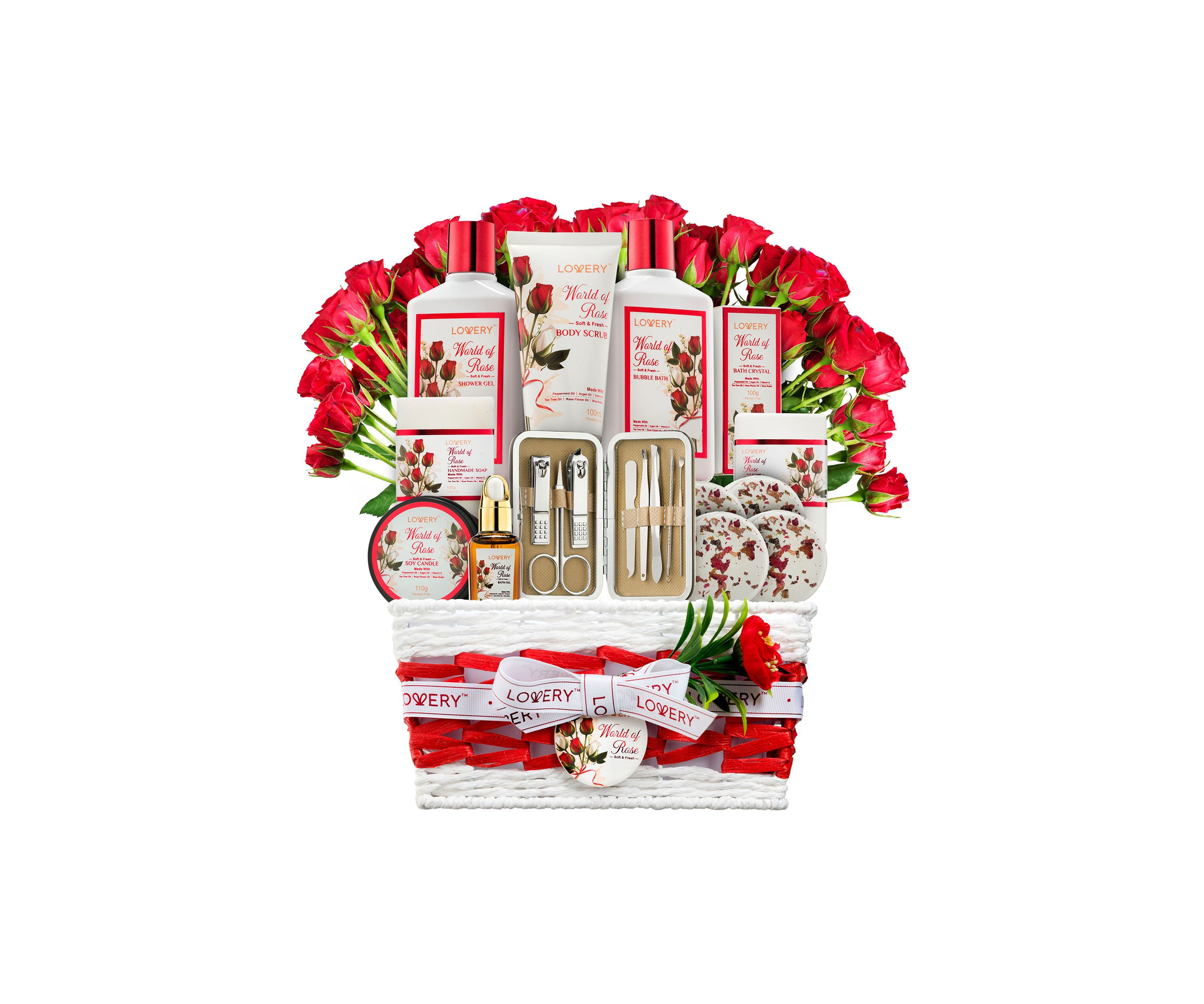 Red Rose Spa Gifts, Stress Relief Selfcare Kit