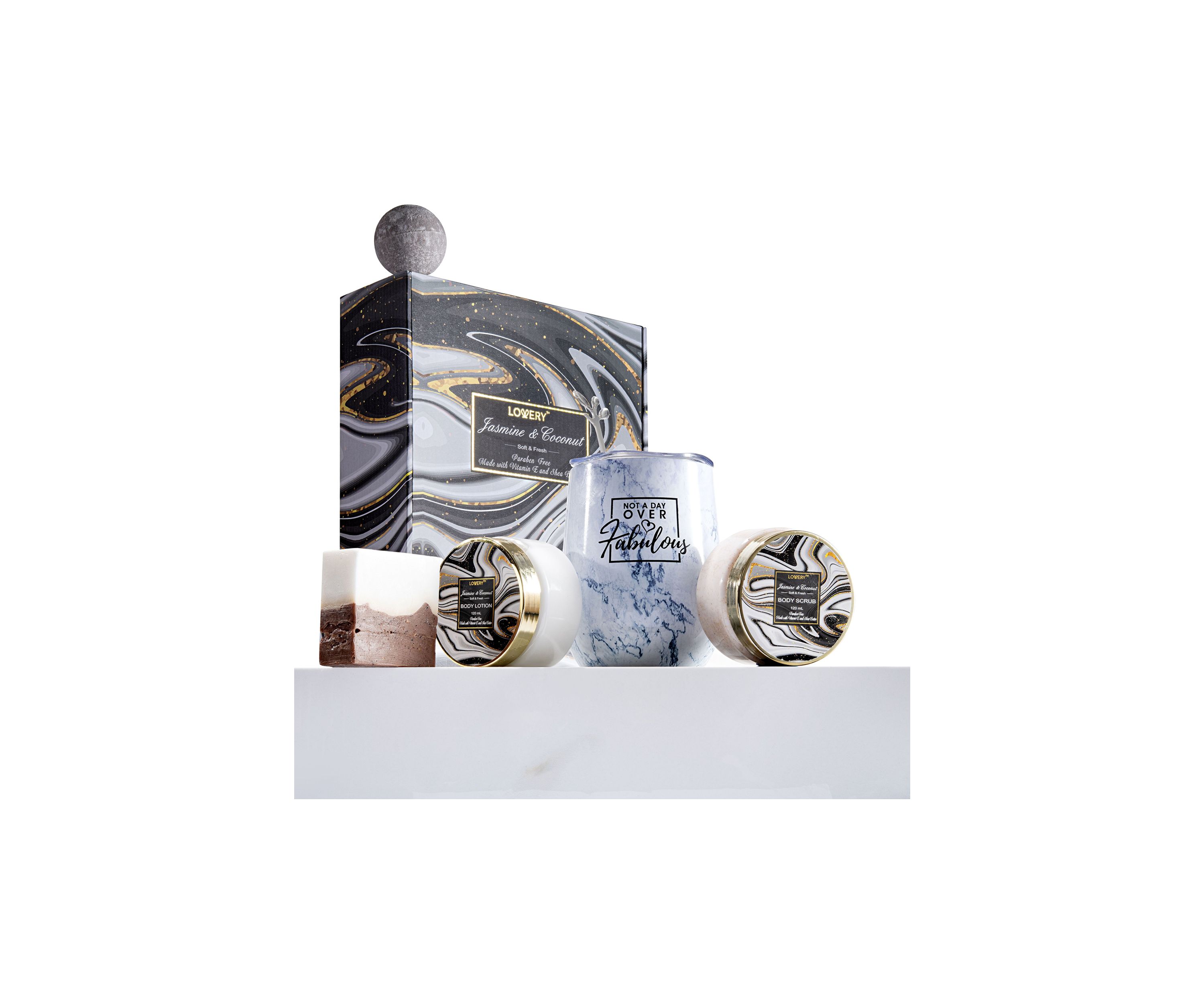 Personalized Gifts - Unique Handmade Spa Gift Box - Wine Tumbler Care Package