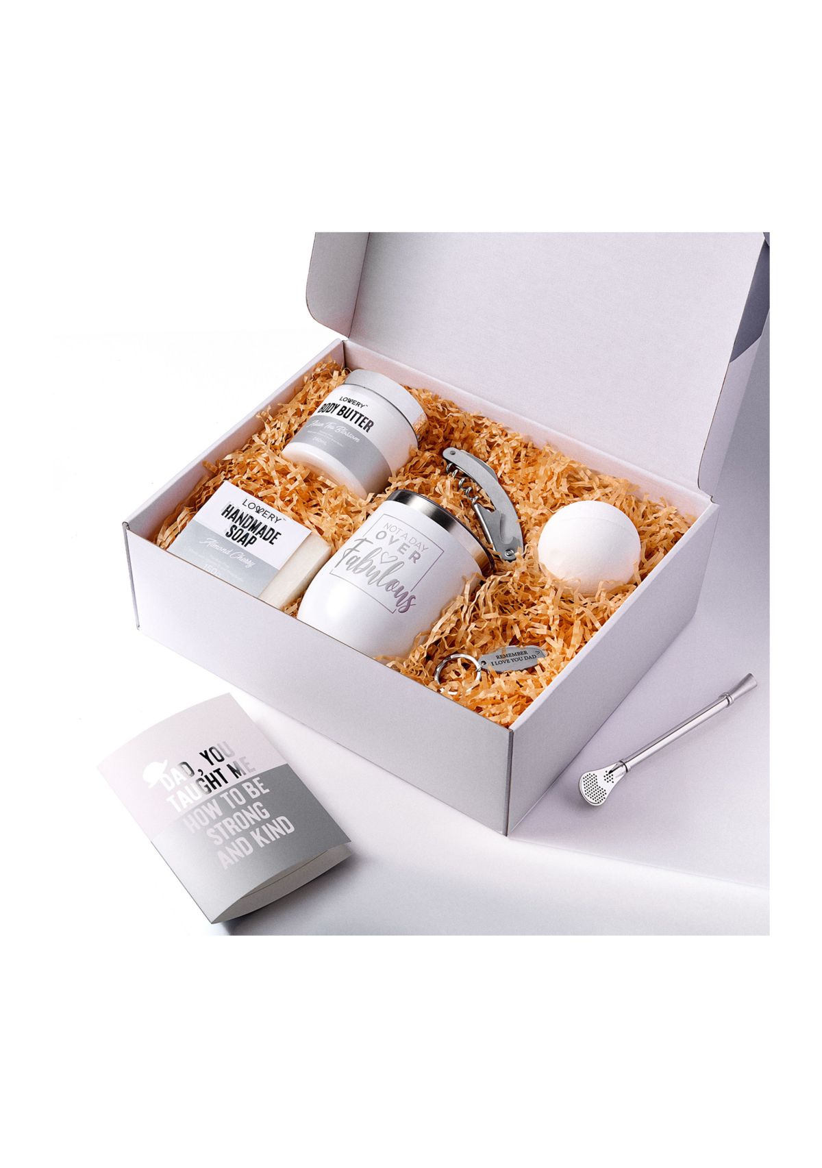 Gifts for Dad - Personalized Gifts for Men - Birthday, Thank You, Funny Wine Spa Gift Box