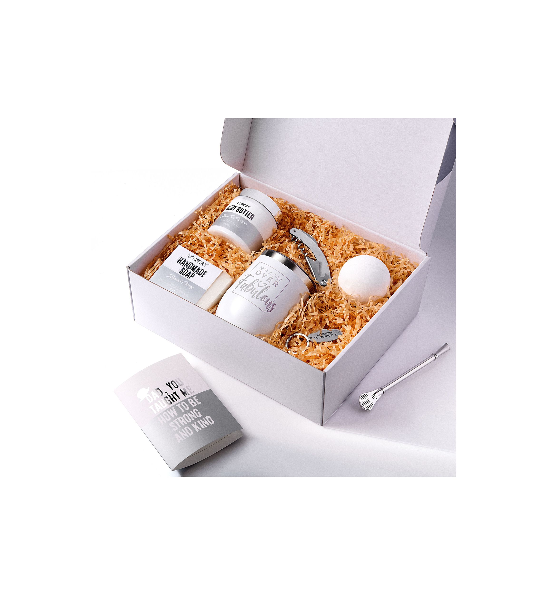 Gifts for Dad - Personalized Gifts for Men - Birthday, Thank You, Funny Wine Spa Gift Box
