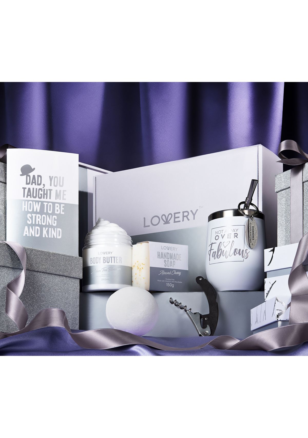 Gifts for Dad - Personalized Gifts for Men - Birthday, Thank You, Funny Wine Spa Gift Box