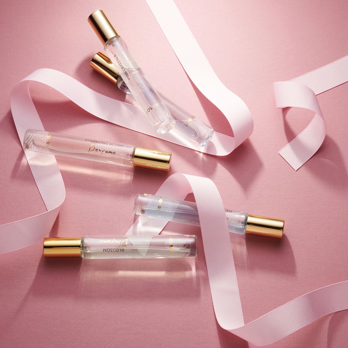 6pc Eau de Parfum Perfumes for Women, Floral Fragrances with Leather Pouch