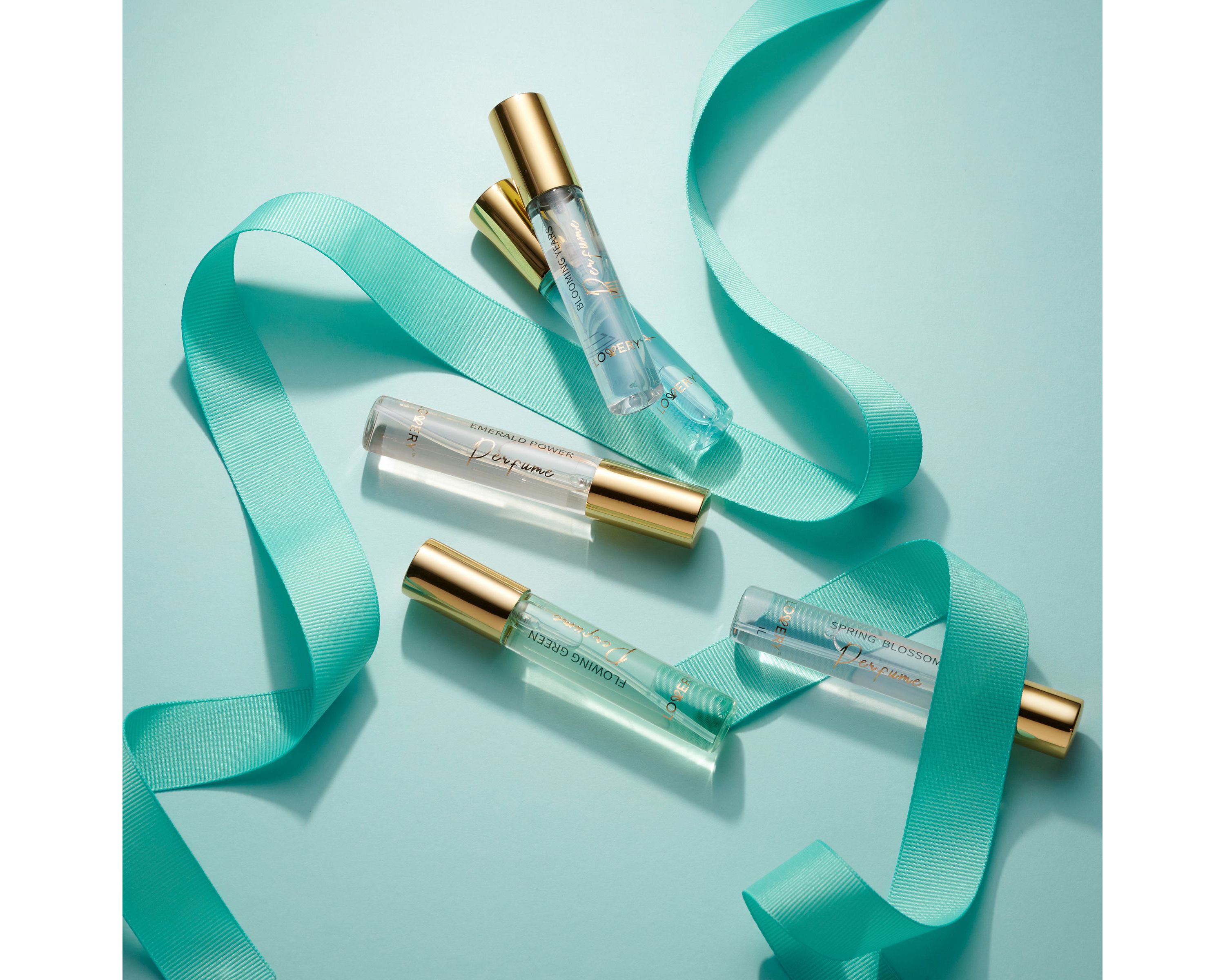 5pc Mini Perfumes for Travel Gifts, Solo Scent and Layering Fragrances with Pouch