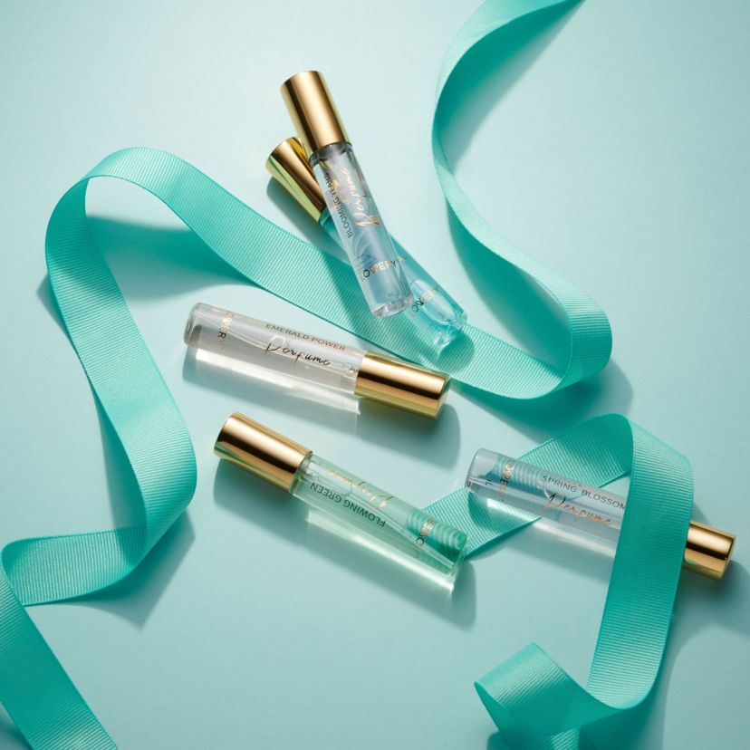 5pc Mini Perfumes for Travel Gifts, Solo Scent and Layering Fragrances with Pouch