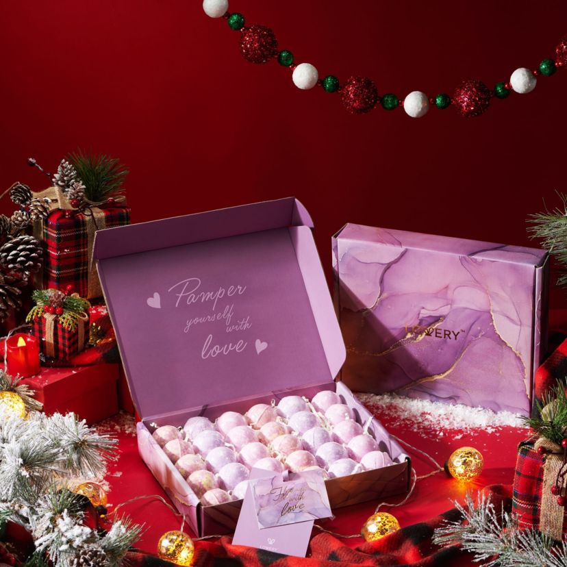 Bath Bombs Gift Set, 30pc Relaxing Spa Body Care Balls in Assorted Fragrances