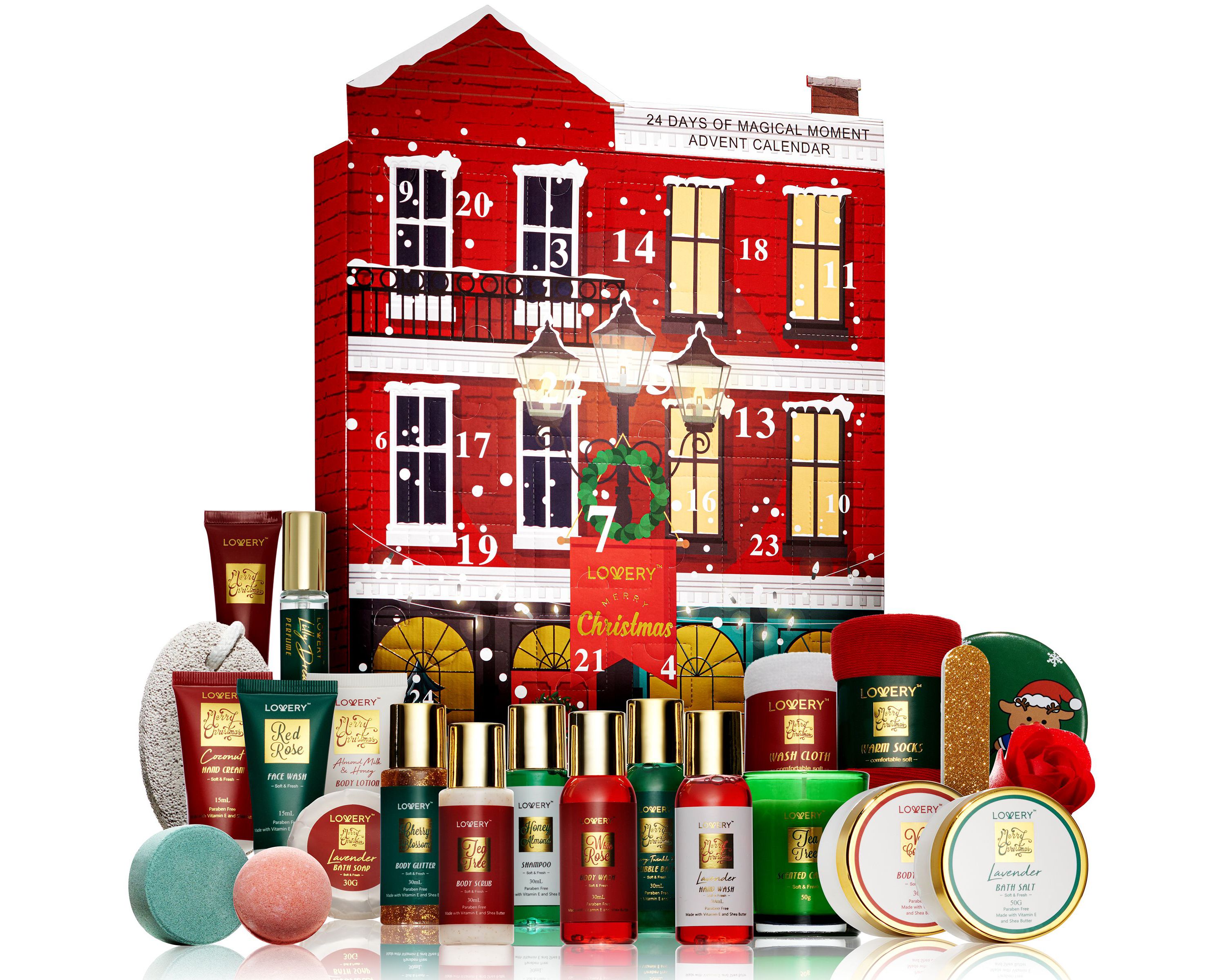 2022 Limited Edition Advent Calendar, Christmas Advent Calendar - 24pc Bath & Body Care