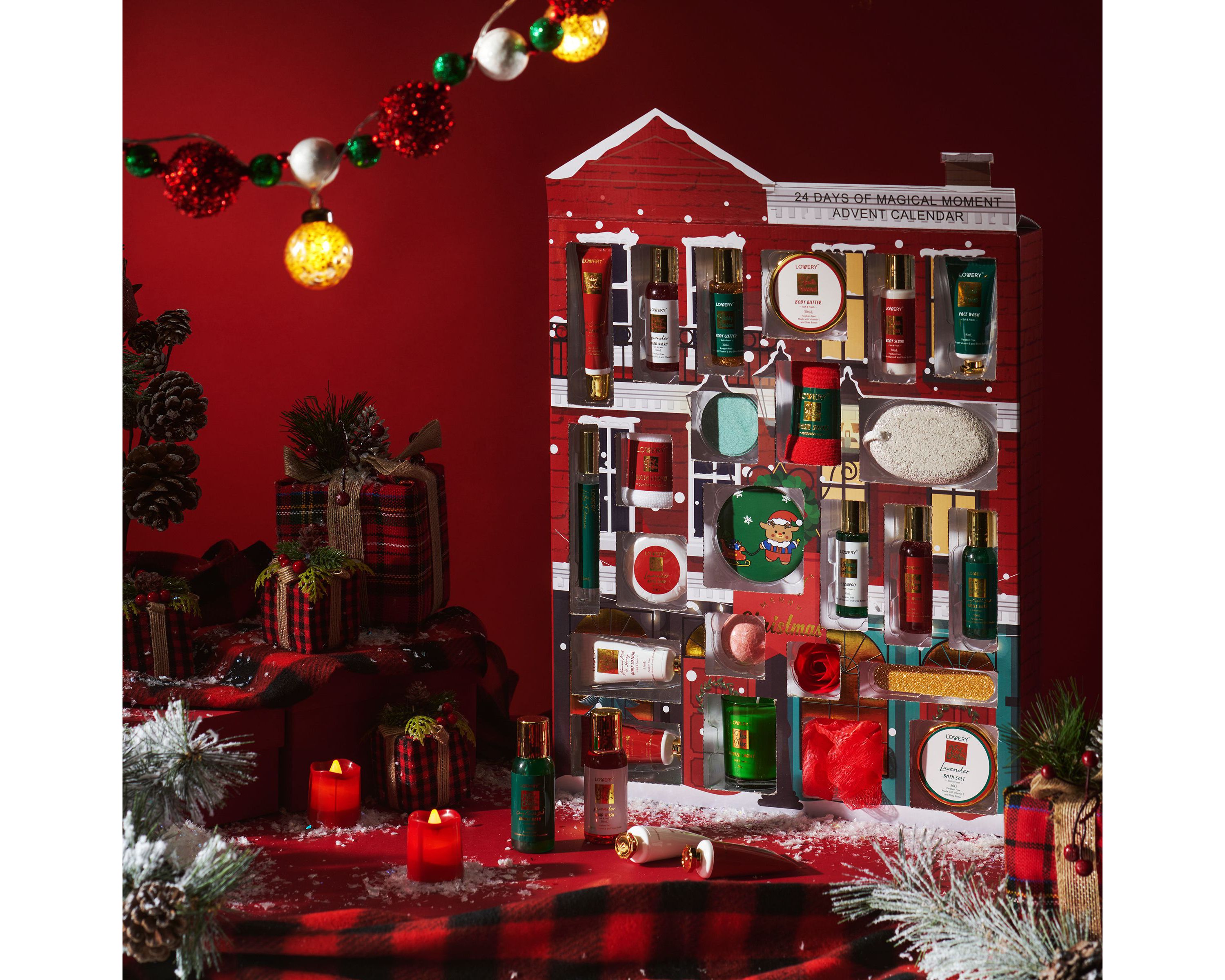 2022 Limited Edition Advent Calendar, Christmas Advent Calendar - 24pc Bath & Body Care