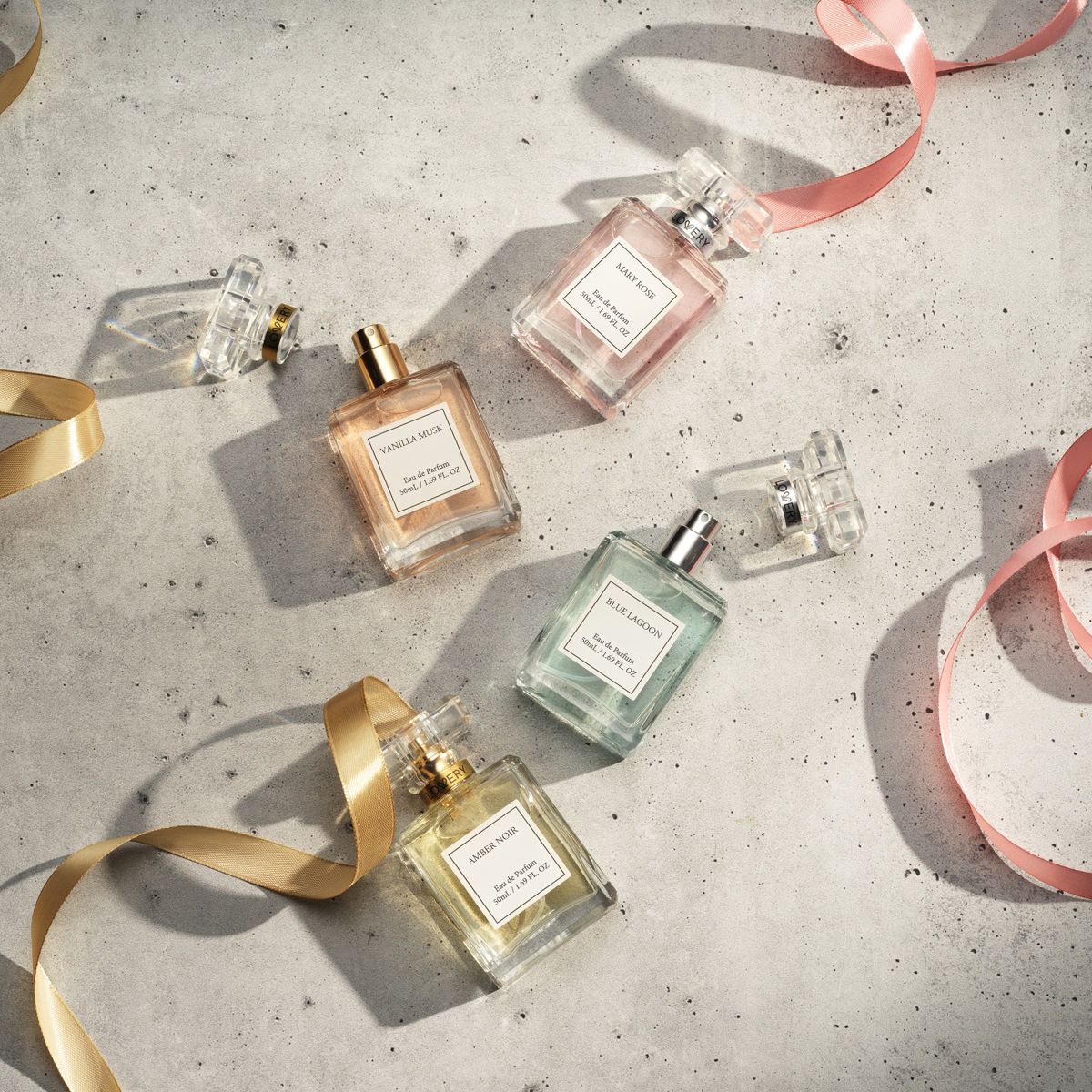 4-Pc. Floral Eau de Parfum Gift Set in Lagoon, Rose, Amber & Vanilla Scent