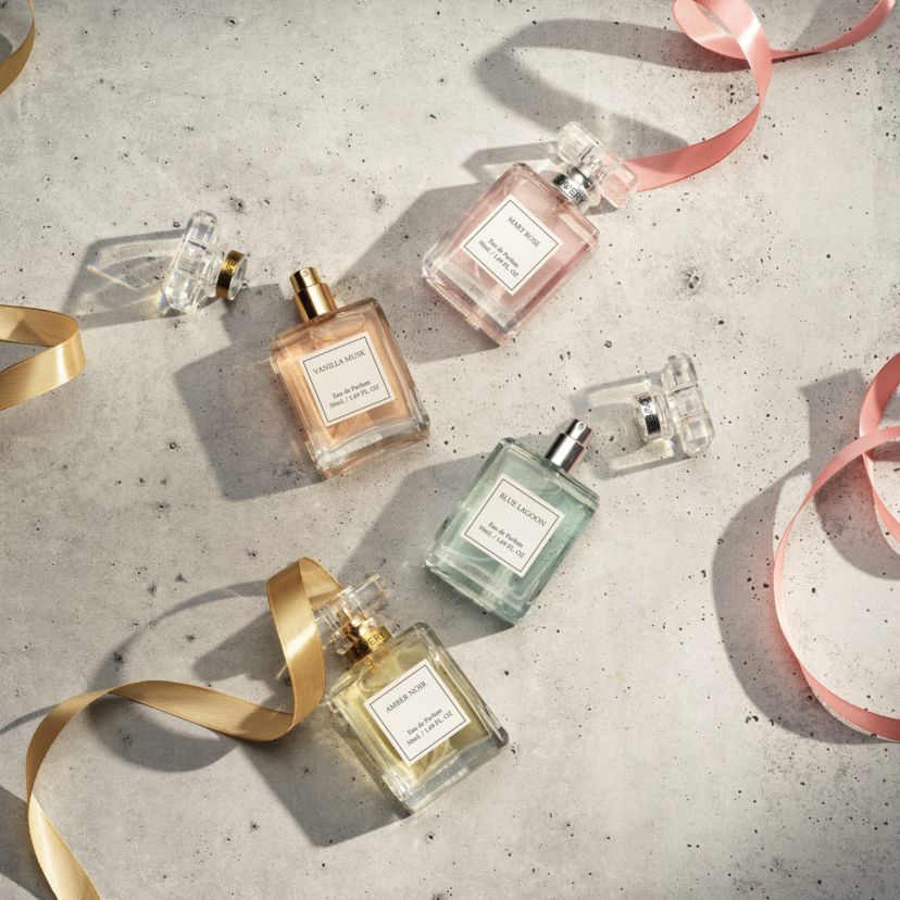 4-Pc. Floral Eau de Parfum Gift Set in Lagoon, Rose, Amber & Vanilla Scent