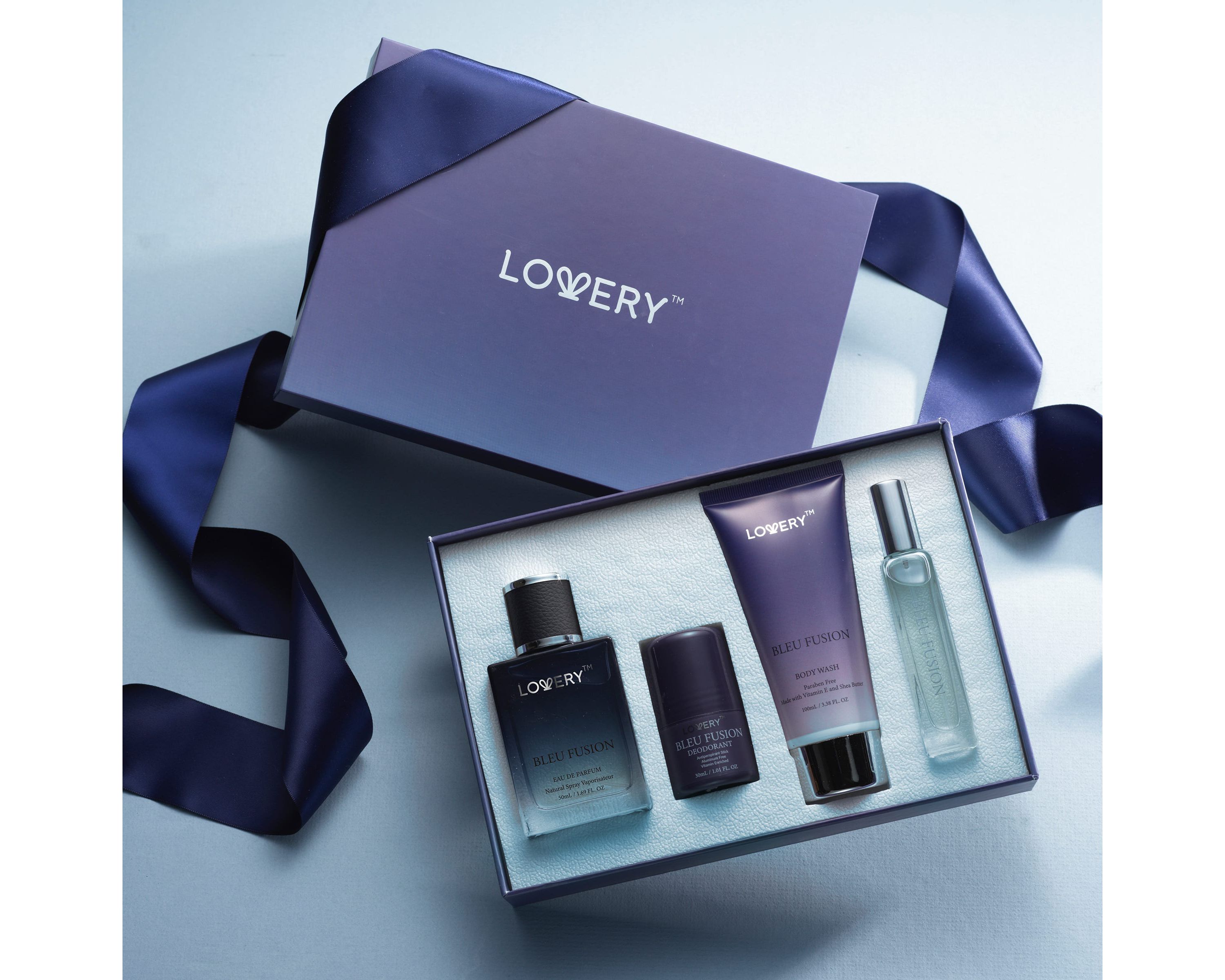 5-Pc. Bleu Fusion Bath & Body Care Gift Set with Perfume, Cologne & More