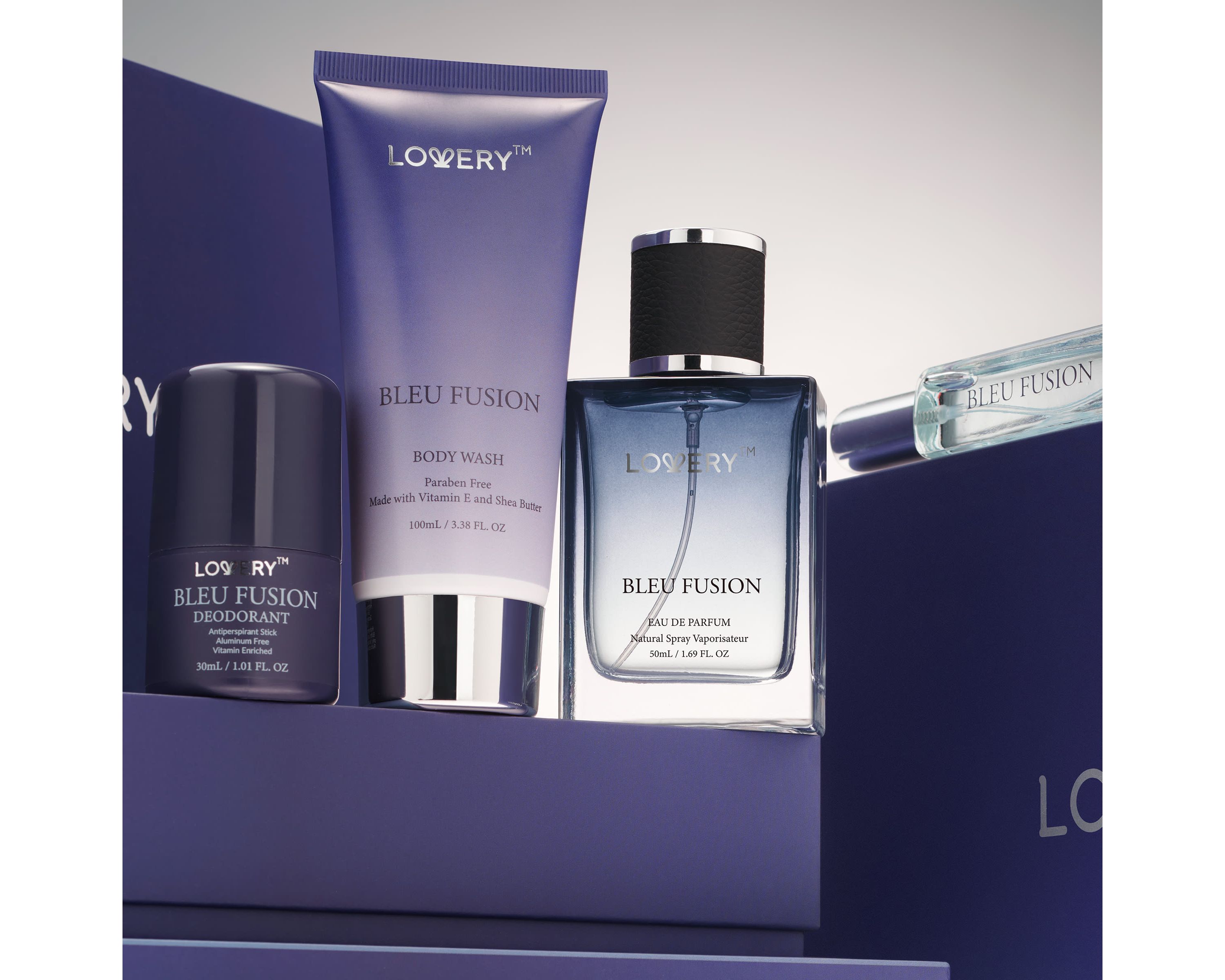 5-Pc. Bleu Fusion Bath & Body Care Gift Set with Perfume, Cologne & More