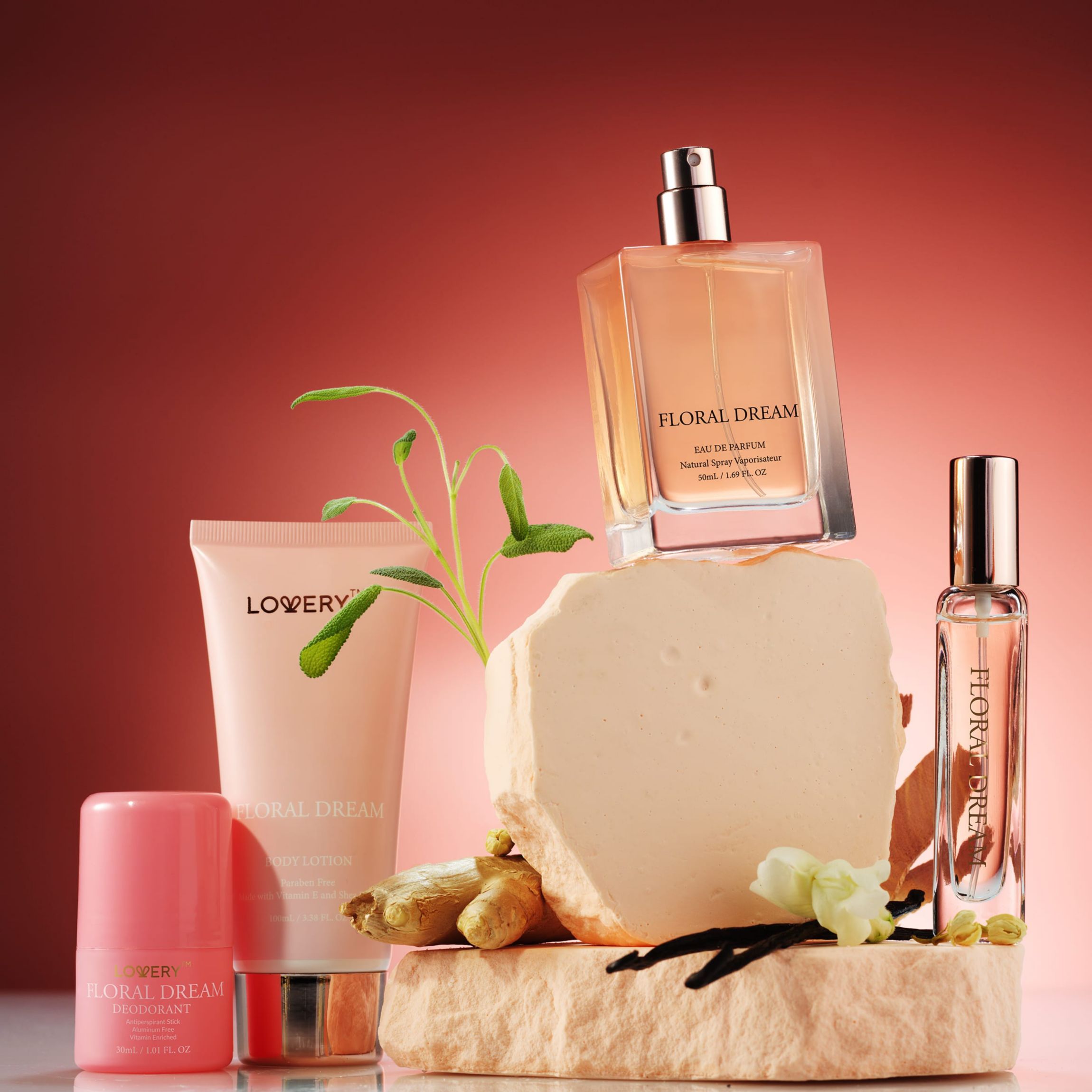 5-Pc. Floral Dream Gift Set with Eau de Parfum, Deodorant, Lotion & Cologne