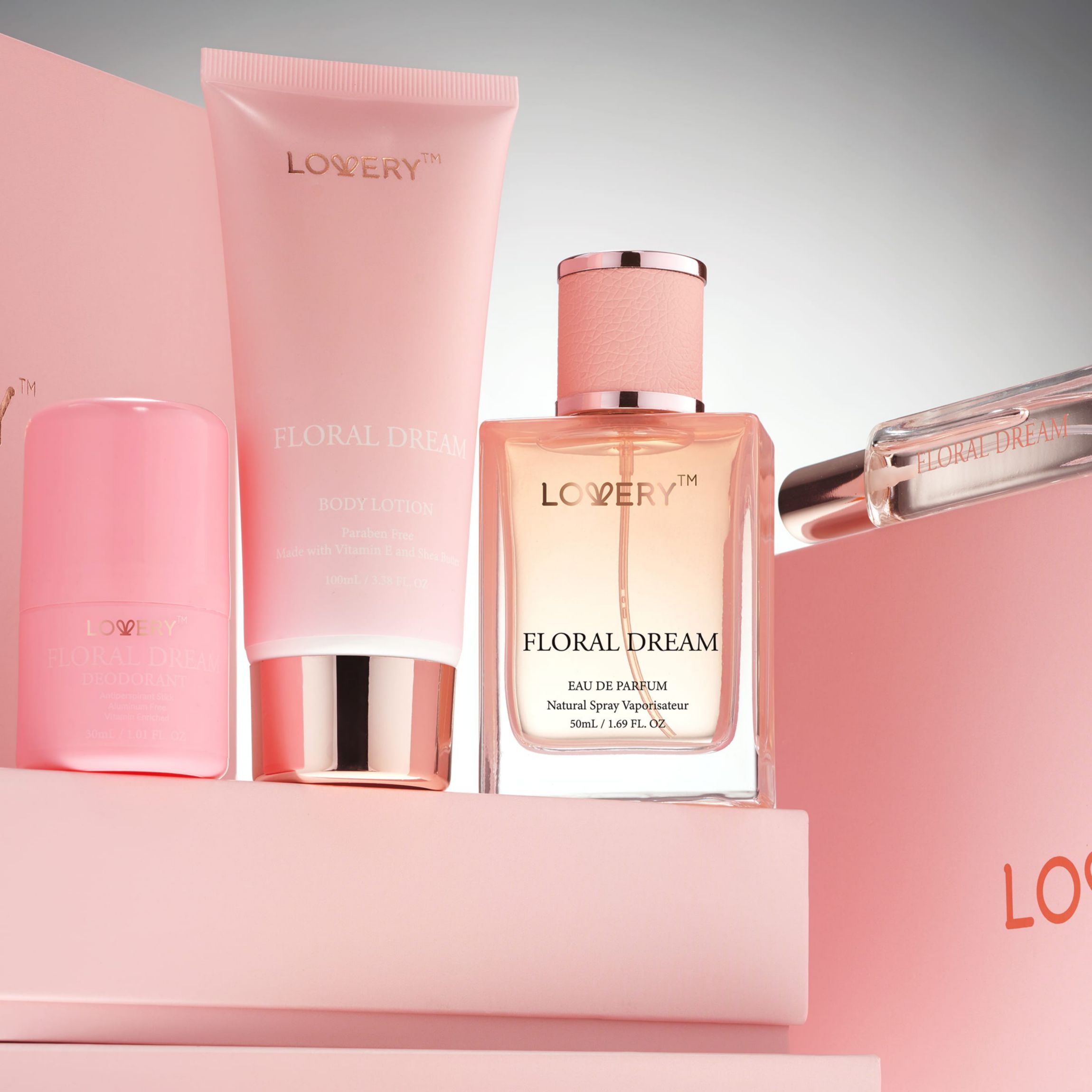 5-Pc. Floral Dream Gift Set with Eau de Parfum, Deodorant, Lotion & Cologne