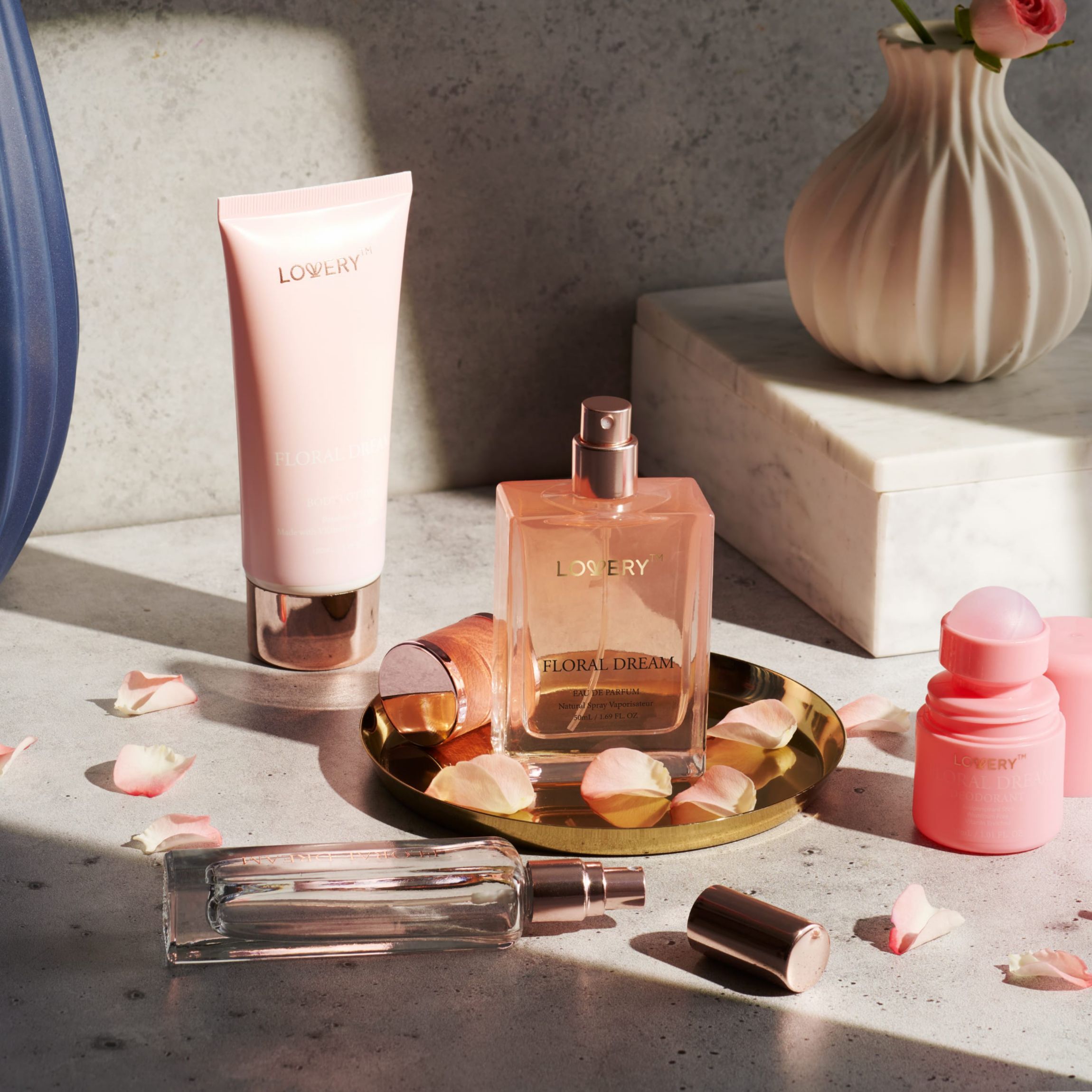 5-Pc. Floral Dream Gift Set with Eau de Parfum, Deodorant, Lotion & Cologne
