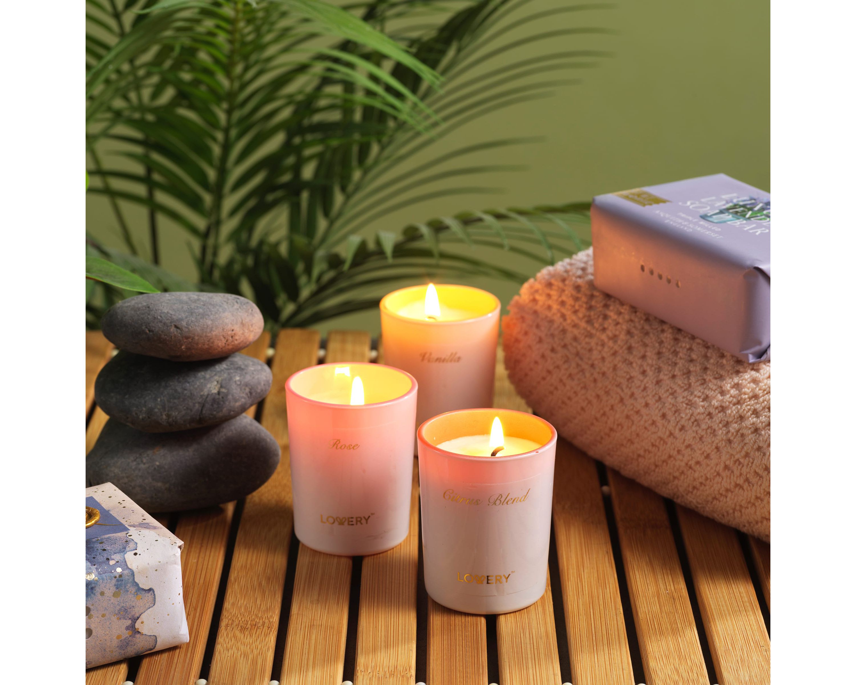 15-Pc. Candle Gift Set with 12 Scented Home Candles, Calendar & Gold Pen