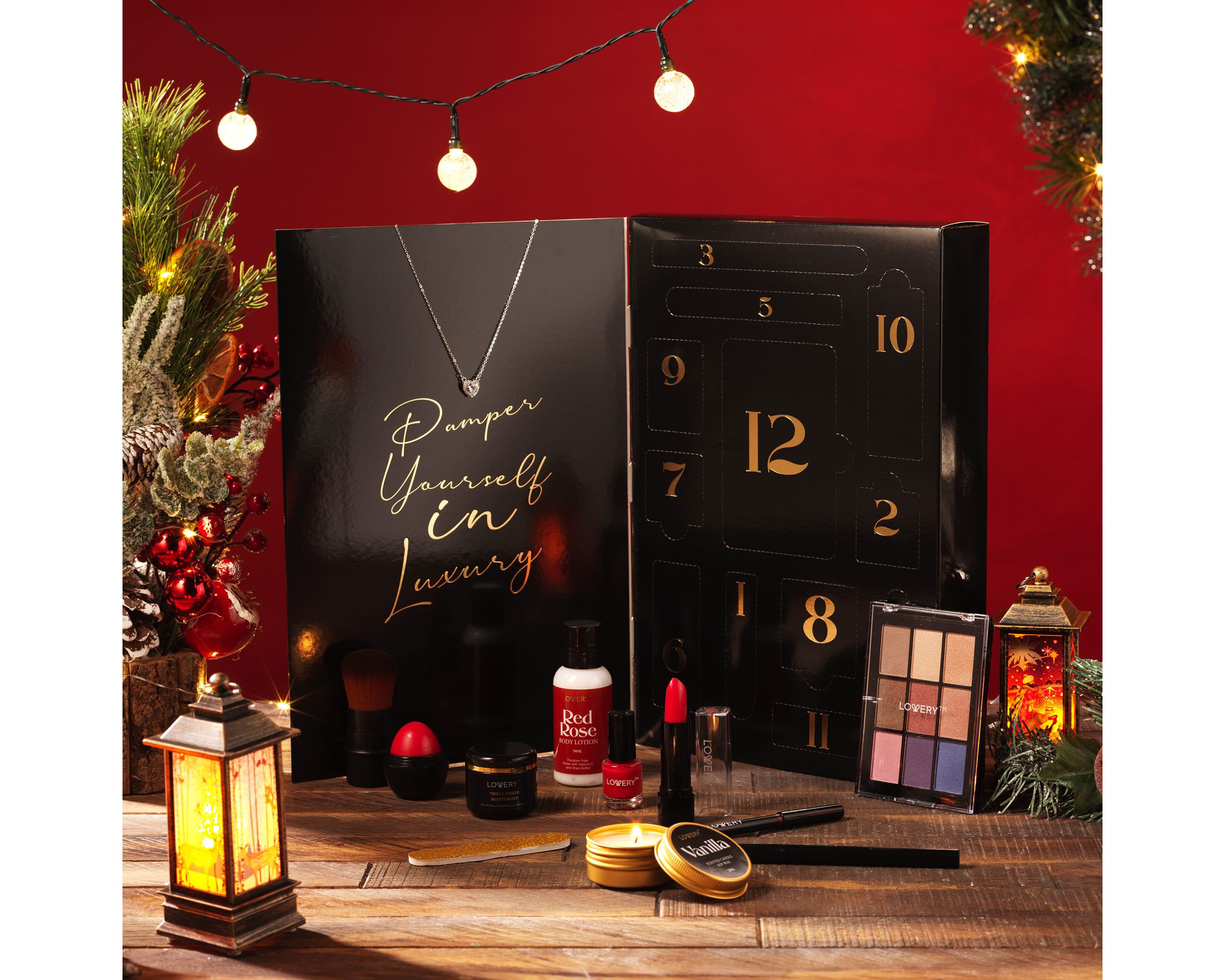 12 Days Luxury Beauty Advent Calendar, 22-Pc. Makeup & Skincare Gift Set