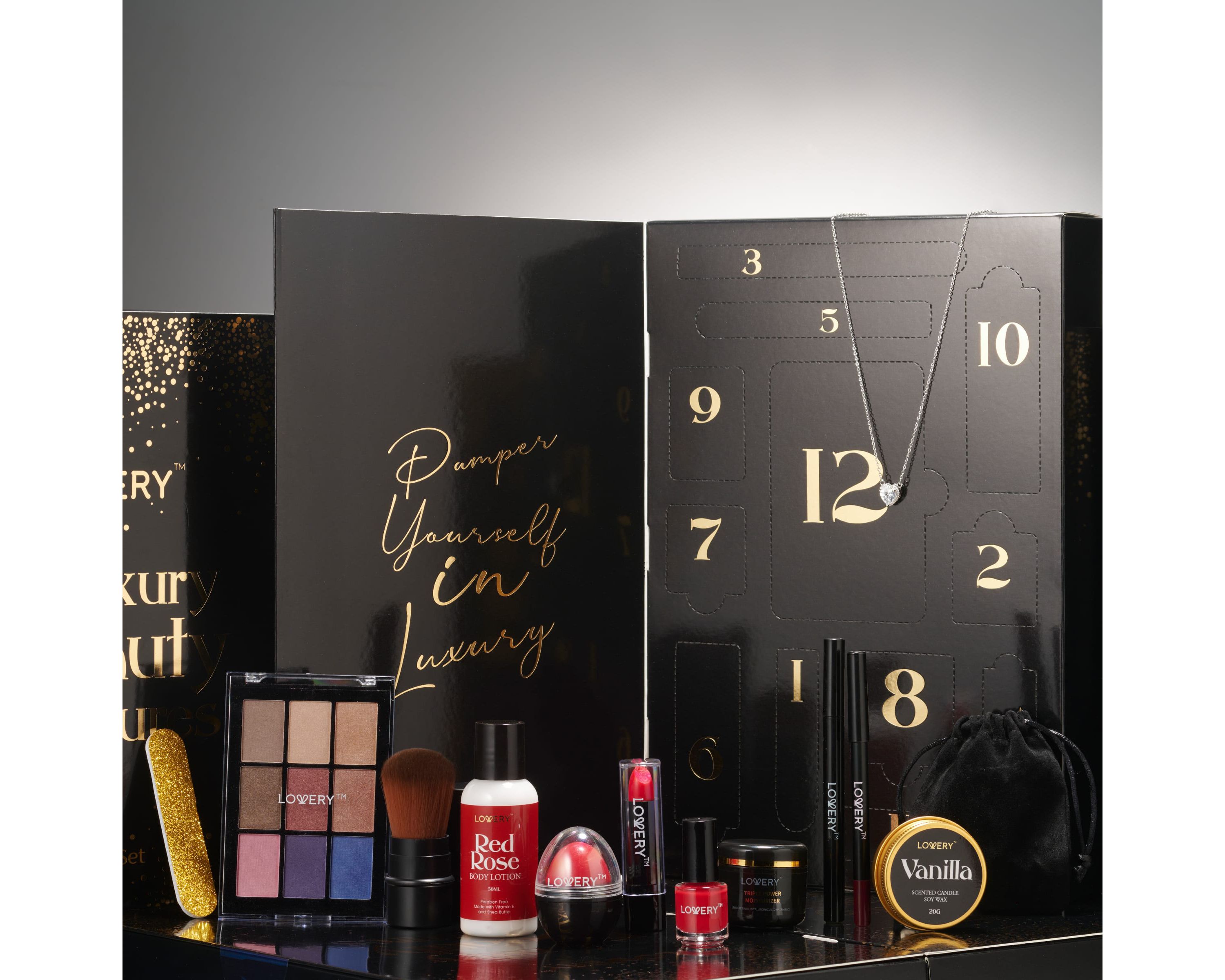 12 Days Luxury Beauty Advent Calendar, 22-Pc. Makeup & Skincare Gift Set